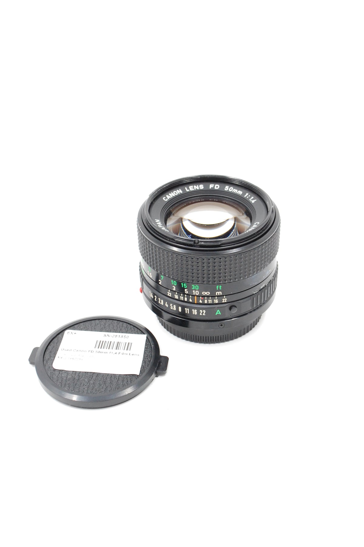 Used Canon FD 50mm f1.4 Film Lens