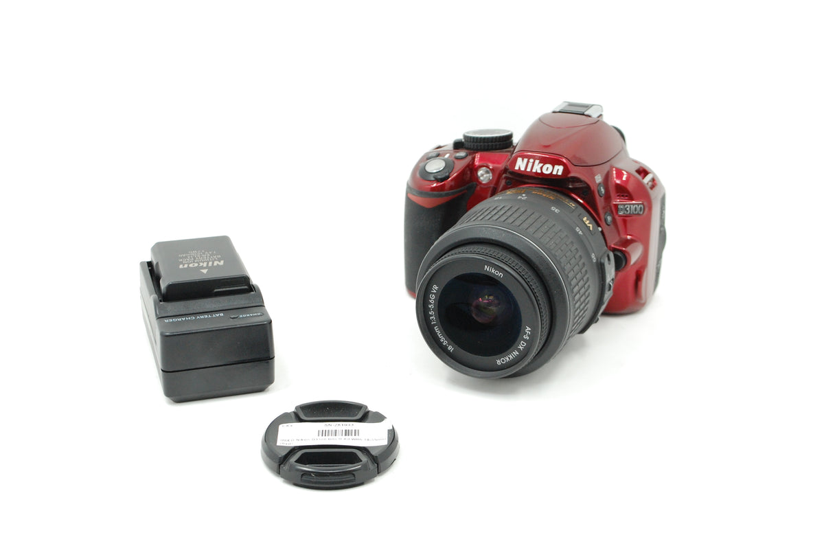 USED Nikon D3100 DSLR Kit With 18-55mm (Red)