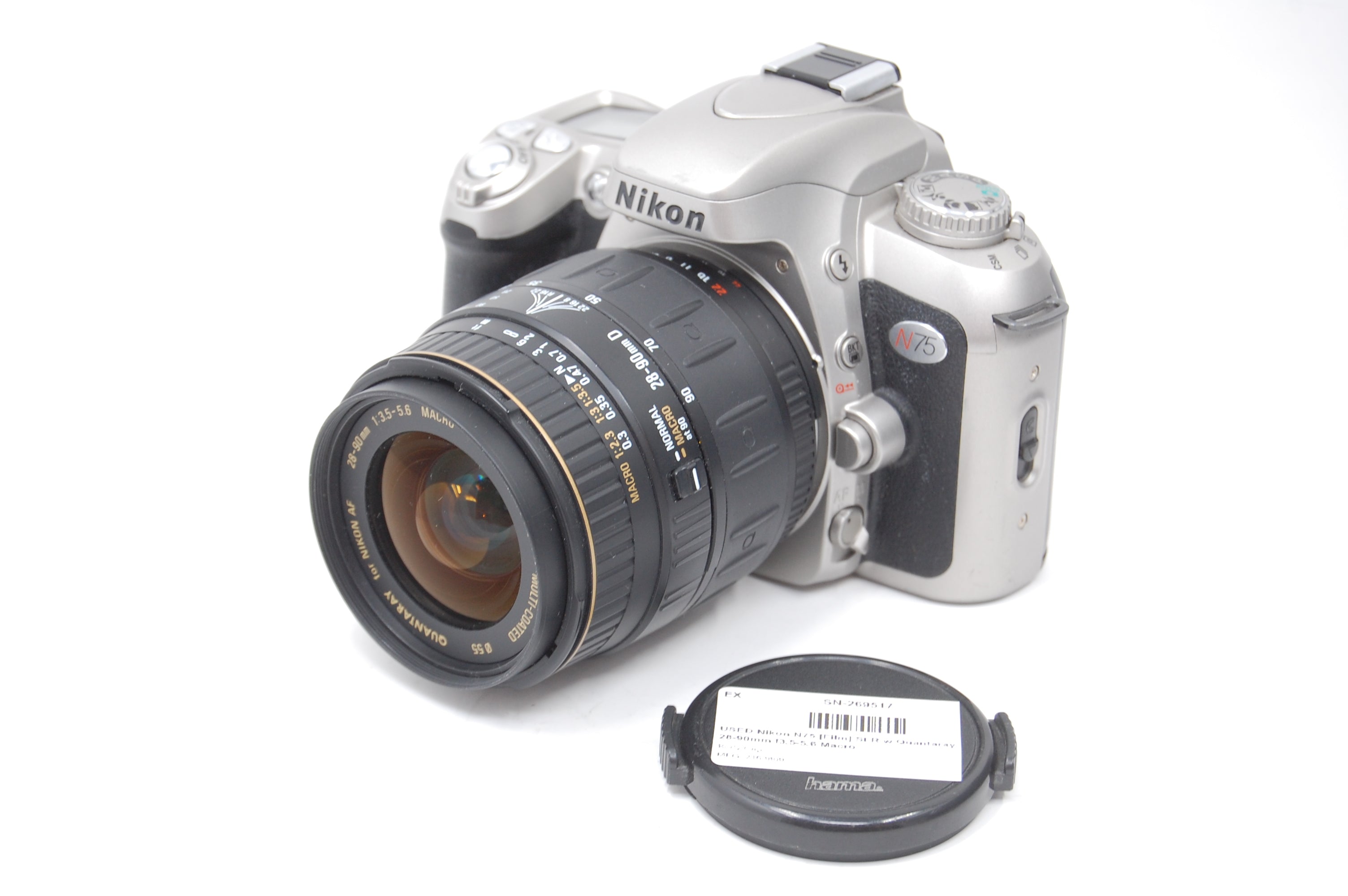 USED Nikon N75 [Film] SLR w Quantaray 28-90mm f3.5-5.6 Macro