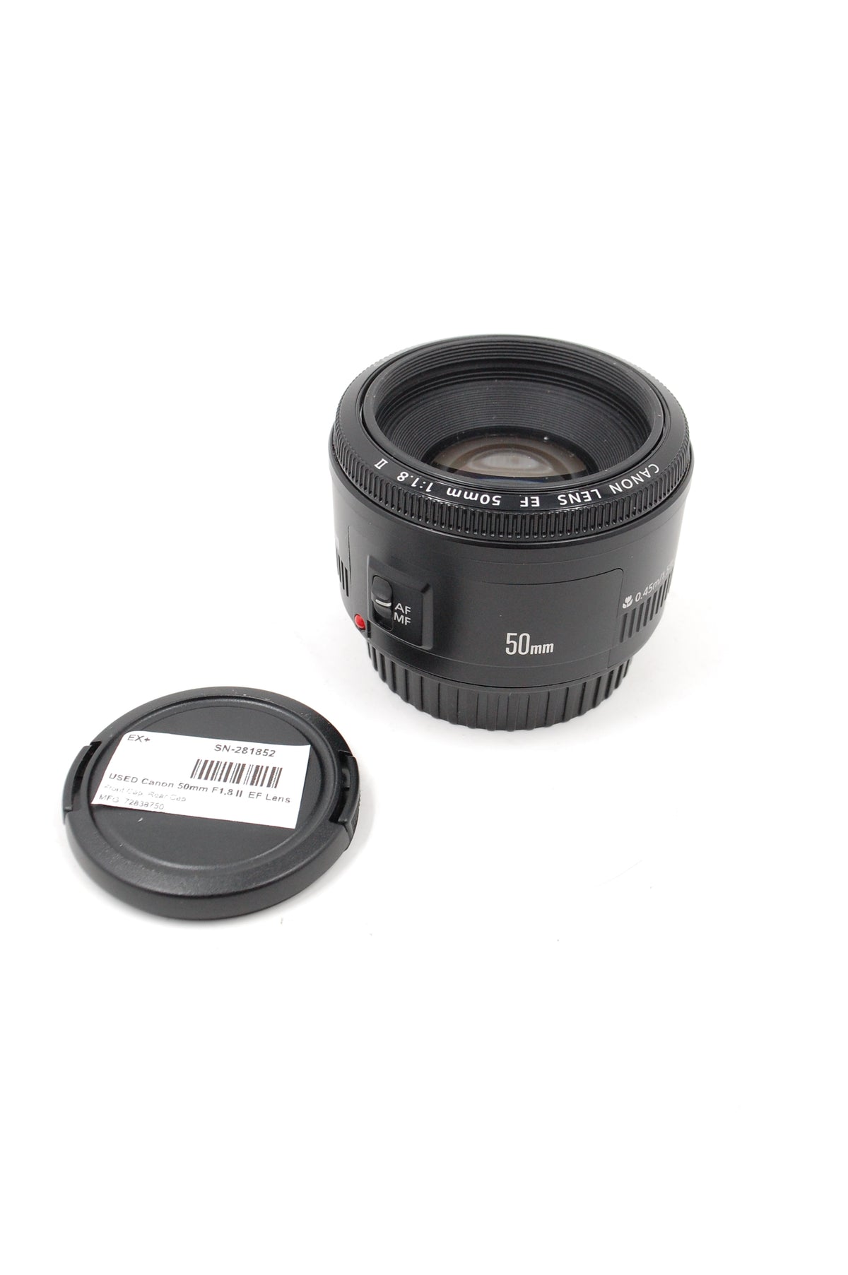 USED Canon 50mm F1.8 II  EF Lens