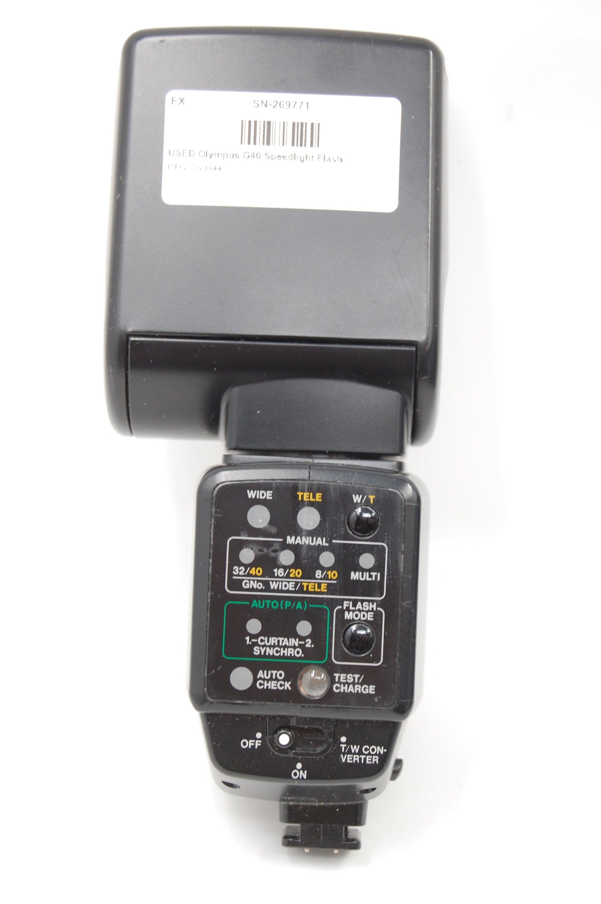 USED Olympus G40 Speedlight Flash