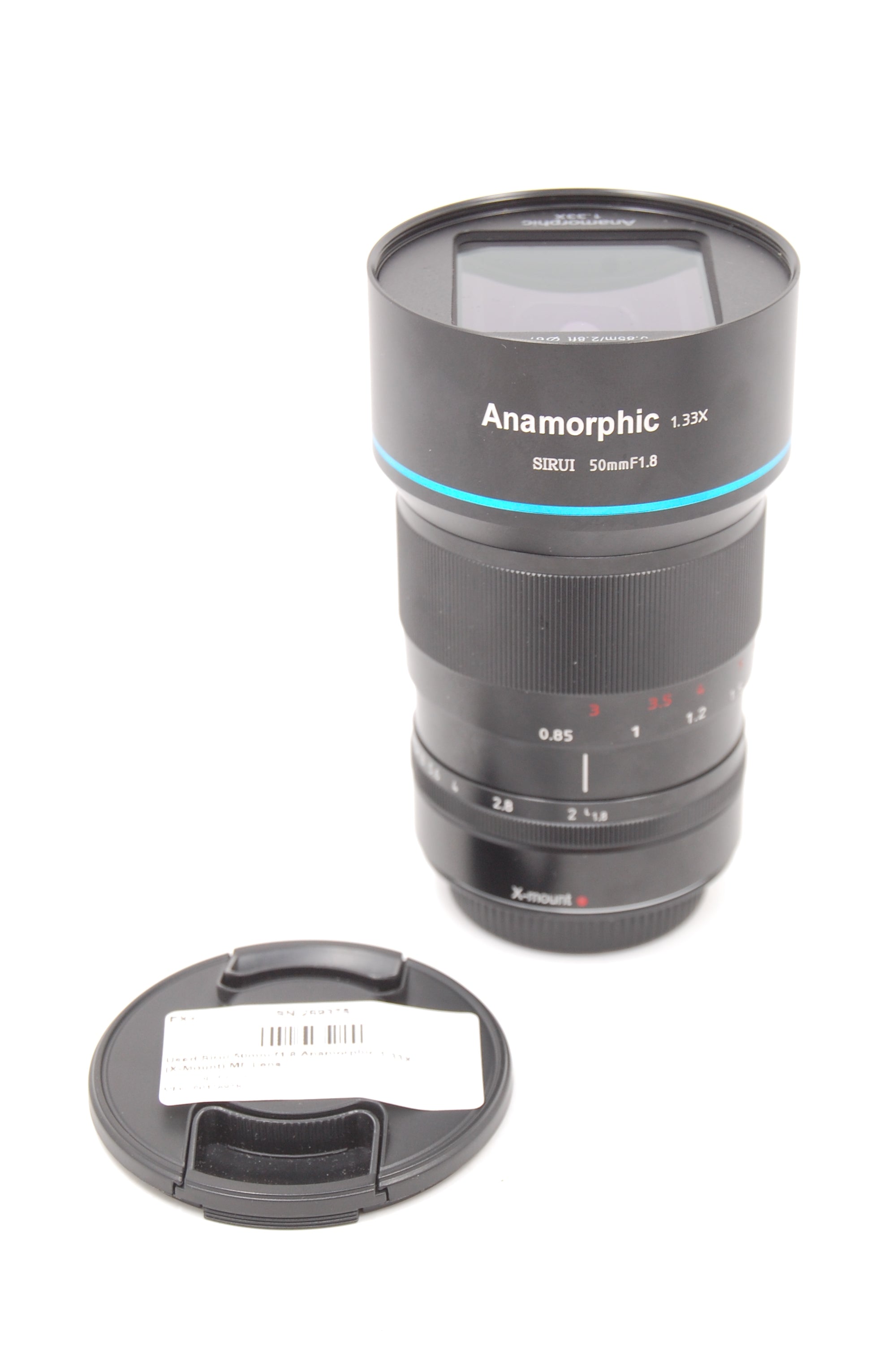Used Sirui 50mm f1.8 Anamorphic 1.33X (X-Mount) MF Lens