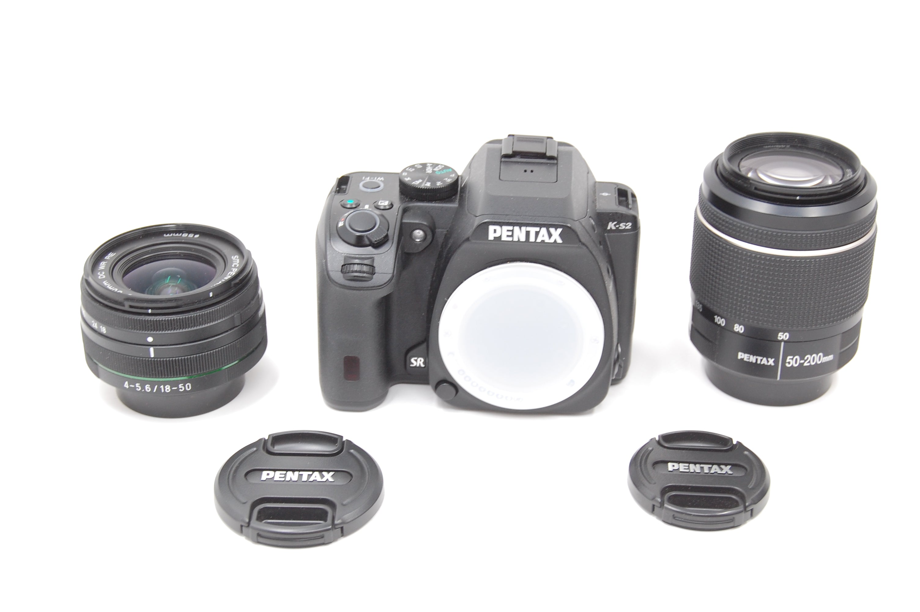 USED Pentax K-S2 DSLR w/18-50mm & 50-200mm