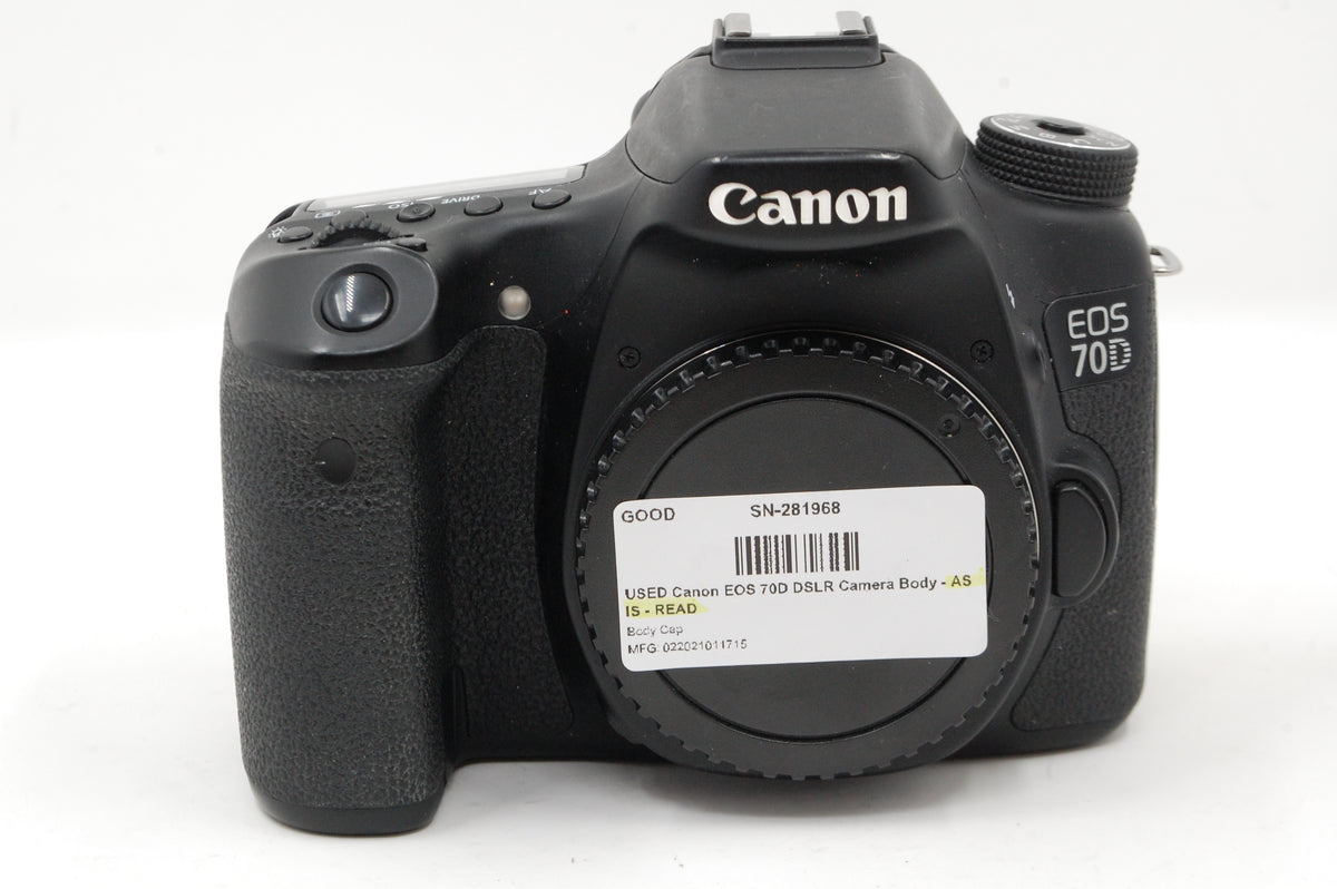 USED Canon EOS 70D DSLR Camera Body - AS IS - READ