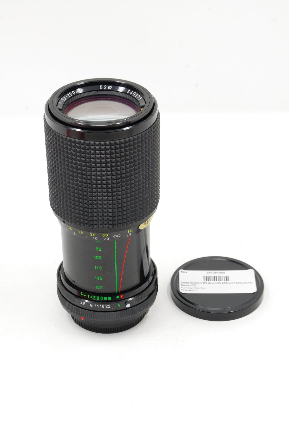 USED Mitakon MC Zoom 80-200mm F4.5 Lens for Canon FD