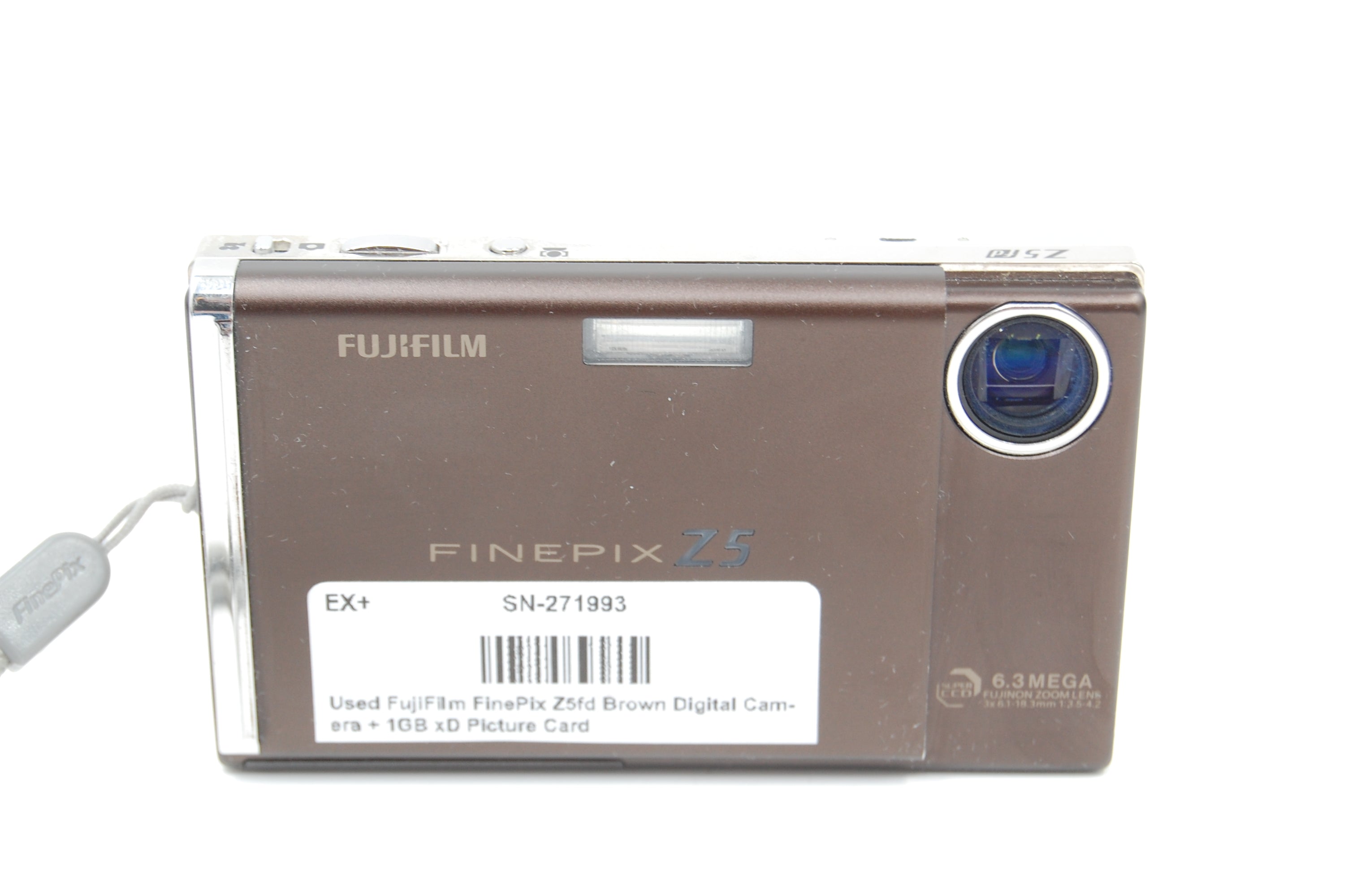 Used FujiFilm FinePix Z5fd Brown Digital Camera + 1GB xD Picture Card