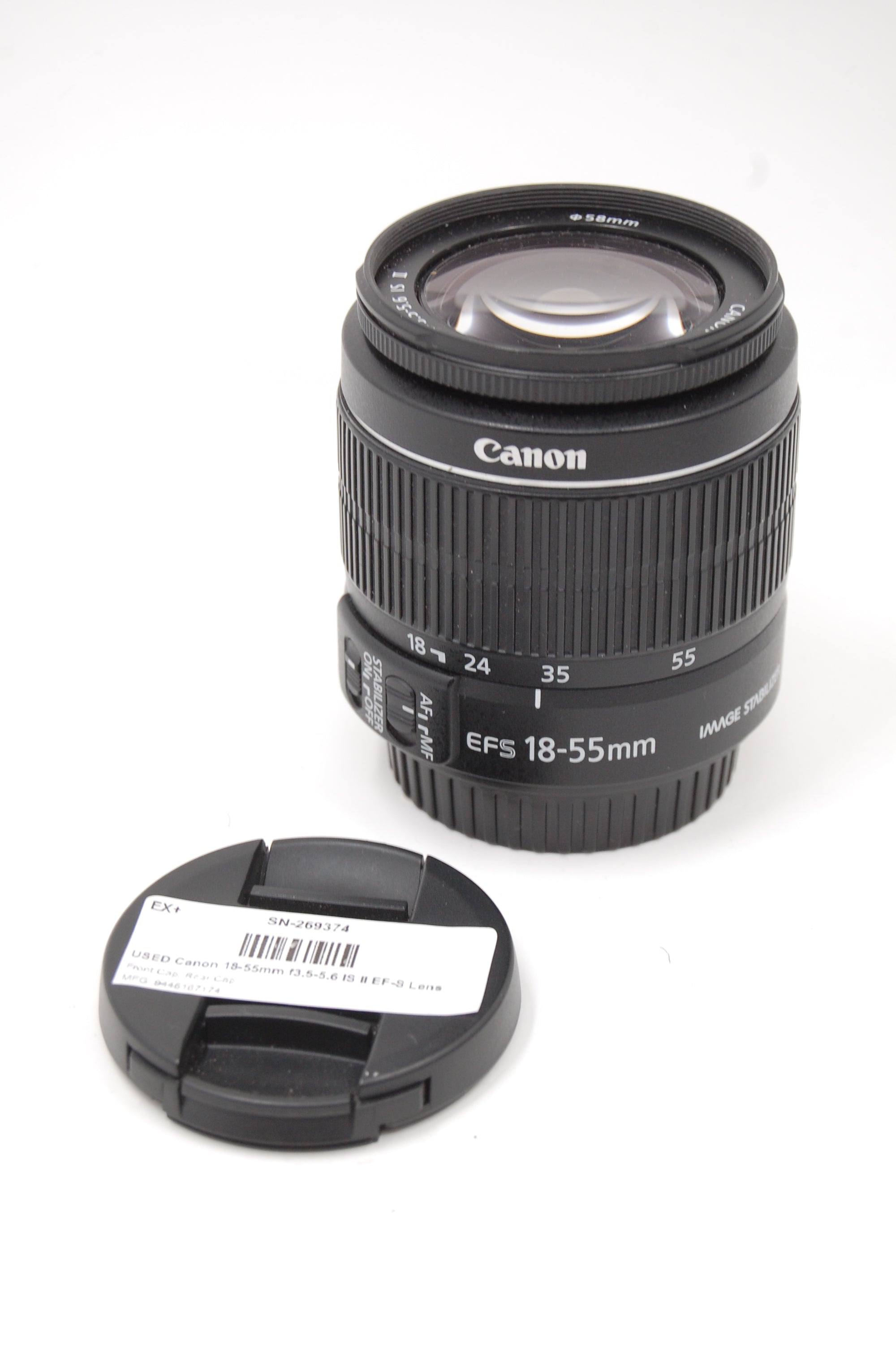 USED Canon 18-55mm f3.5-5.6 IS II EF-S Lens