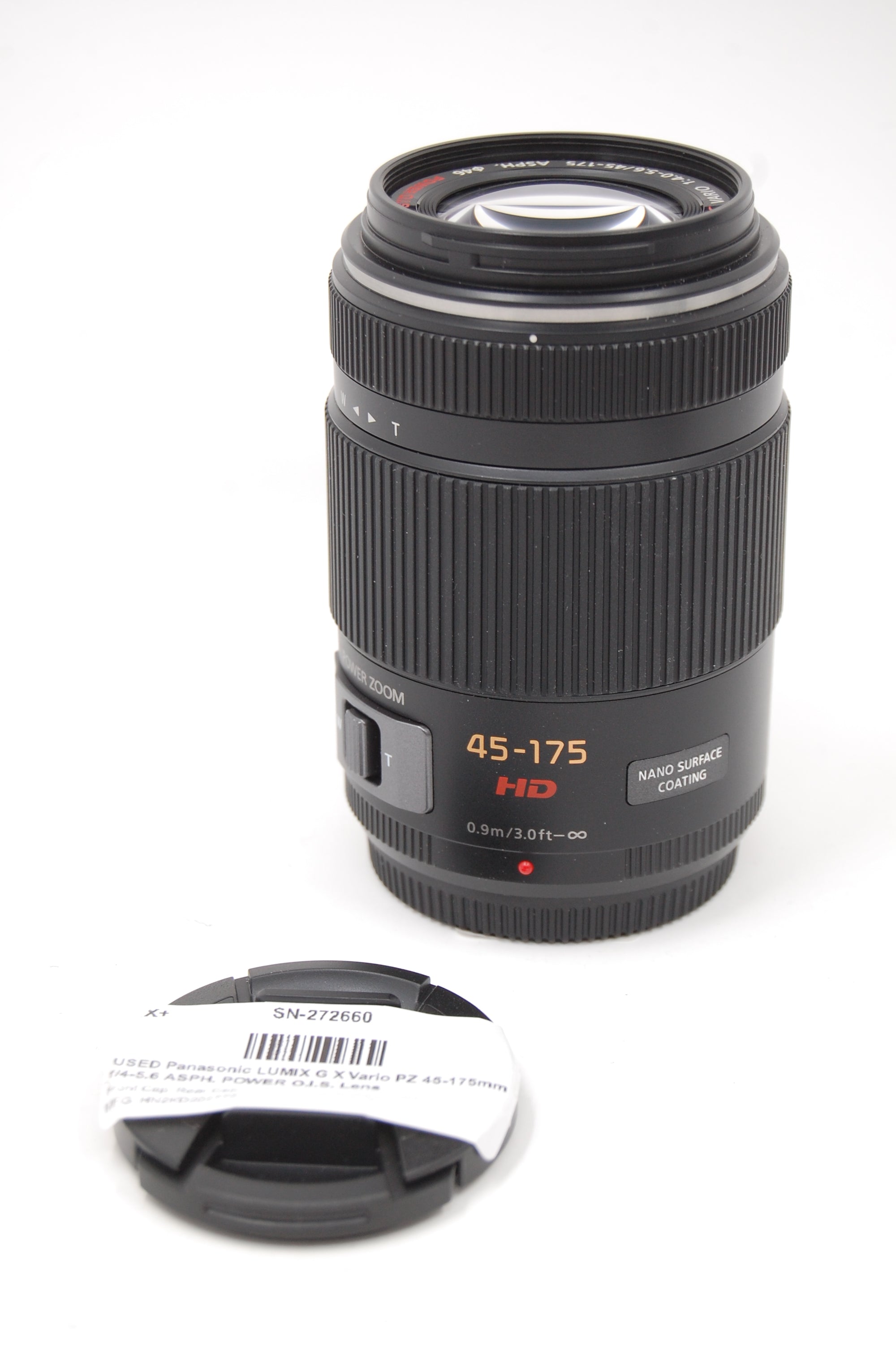 USED Panasonic LUMIX G X Vario PZ 45-175mm f/4-5.6 ASPH. POWER O.I.S. Lens
