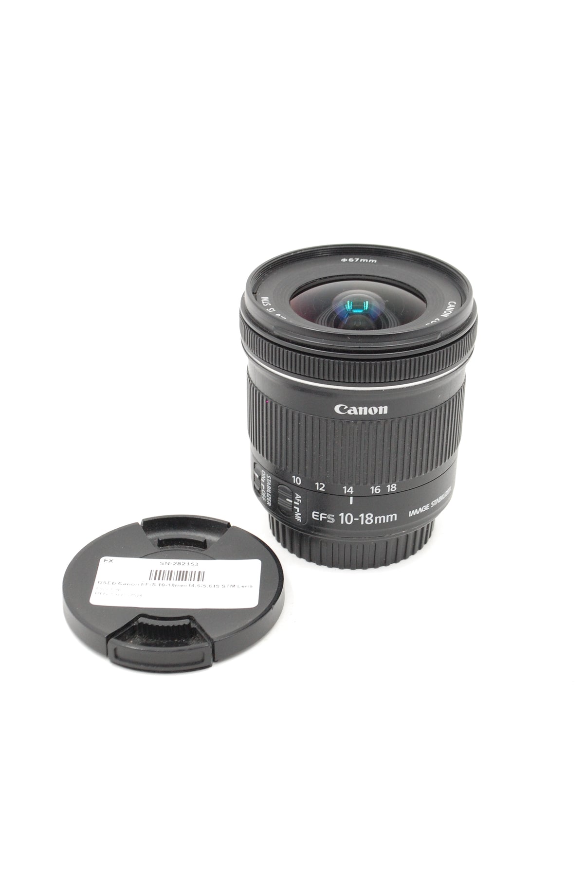 USED Canon EF-S 10-18mm f4.5-5.6 IS STM Lens