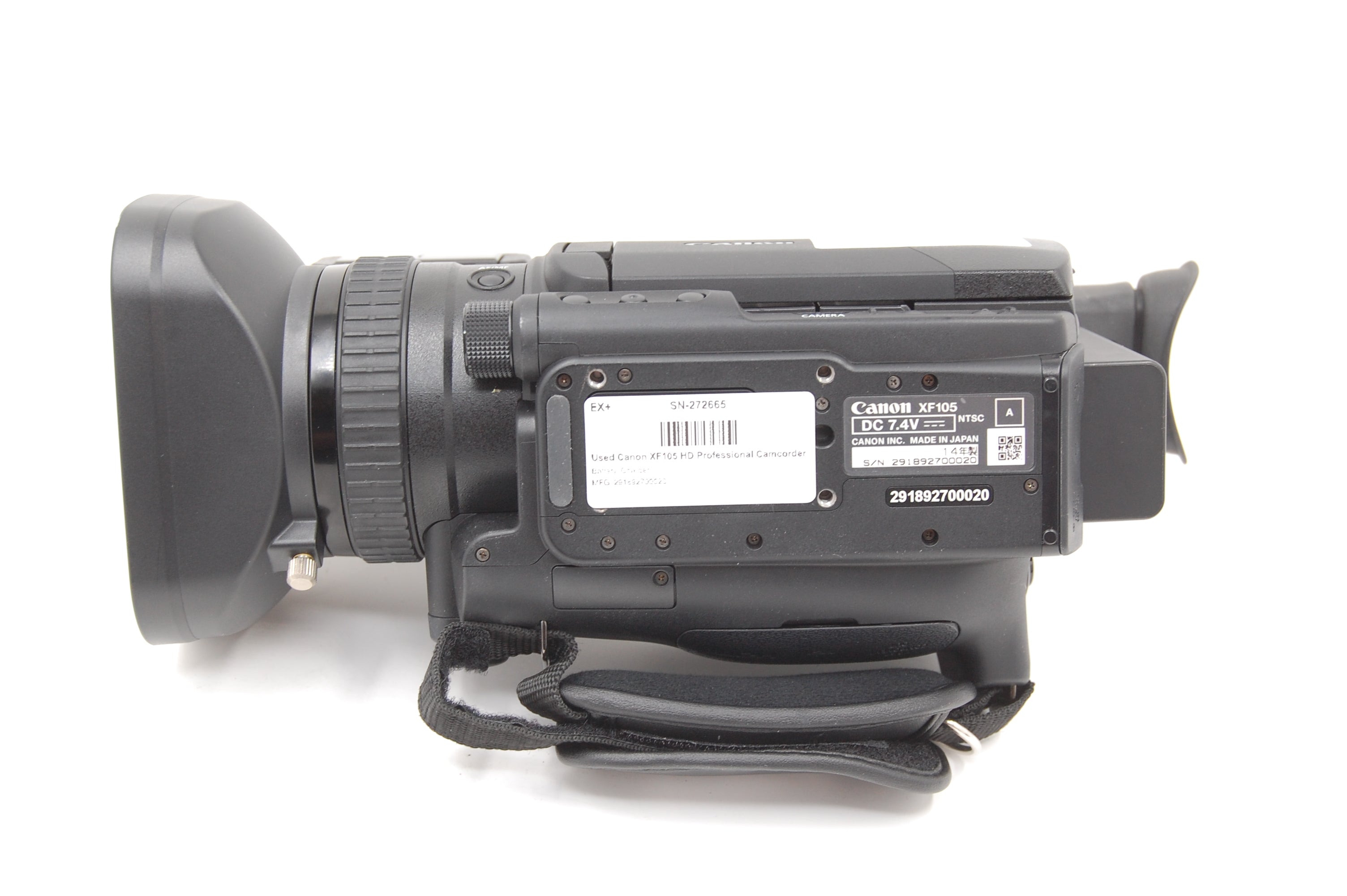 Used Canon XF105 HD Professional Camcorder