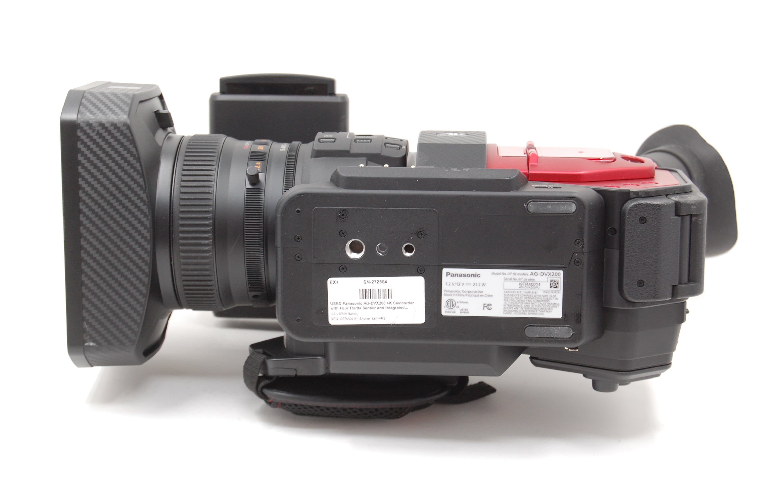 USED Panasonic AG-DVX200 4K Camcorder with Four Thirds Sensor and Integrated Zoom Lens