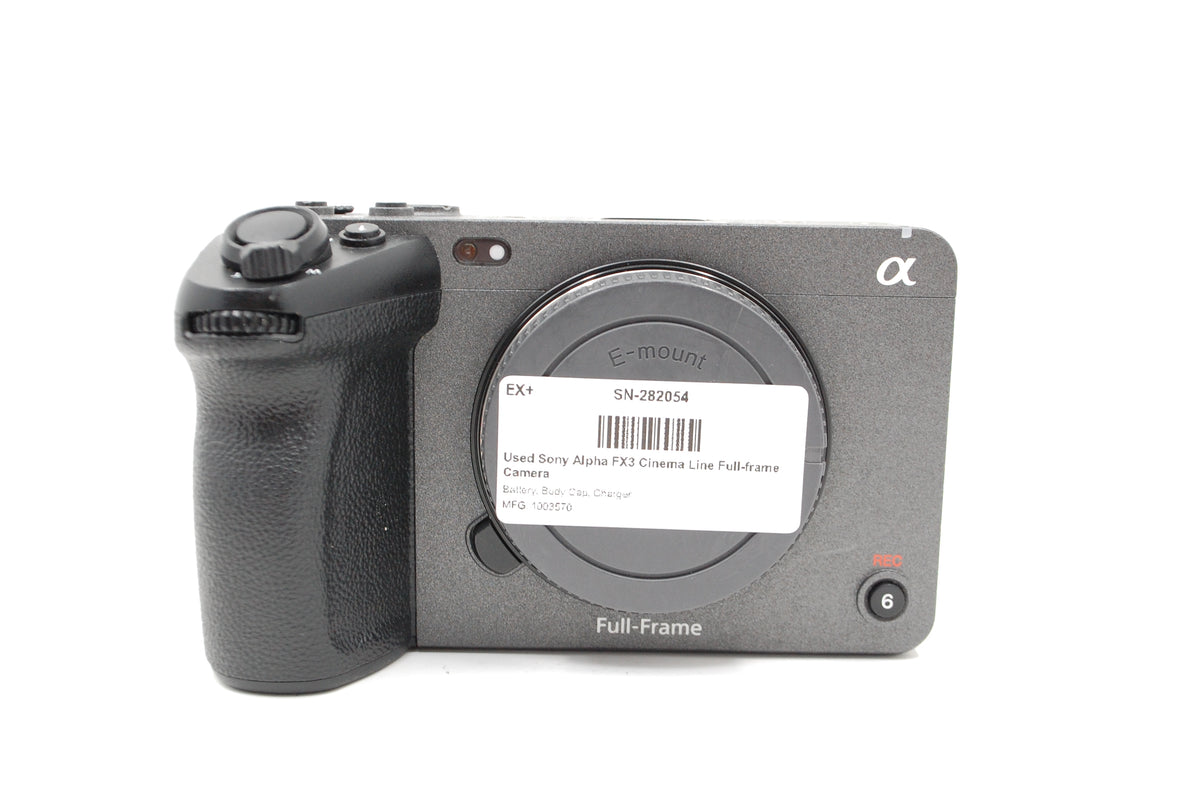 Used Sony Alpha FX3 Cinema Line Full-frame Camera