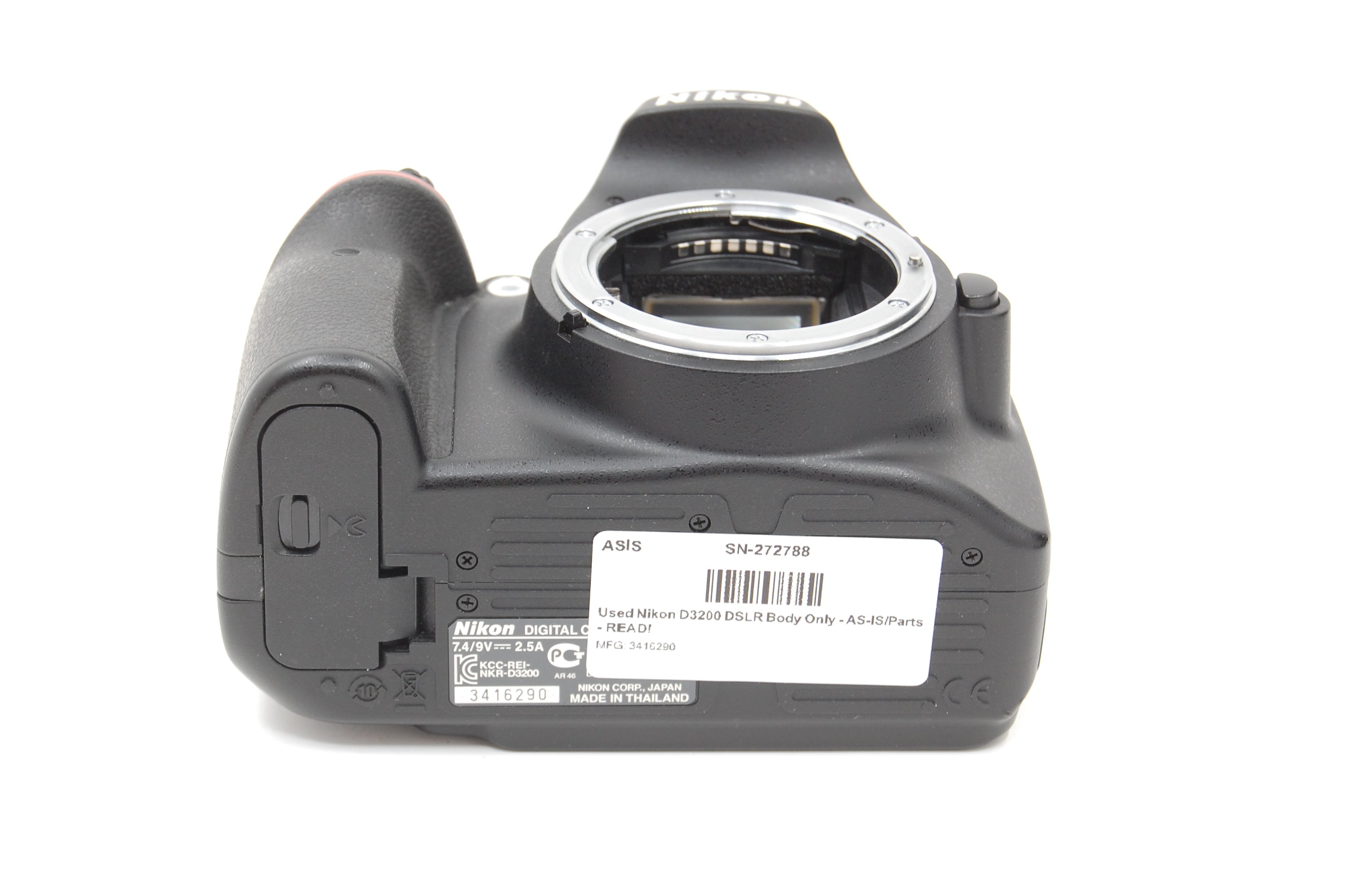 Used Nikon D3200 DSLR Body Only - AS-IS/Parts - READ!