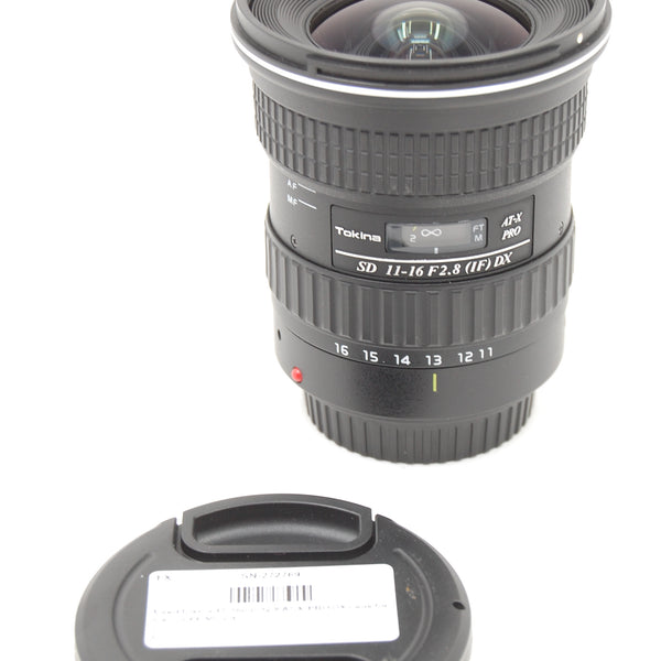 Used Tokina 11-16mm f2.8 AT-X PRO DX Lens for Canon EF Mount