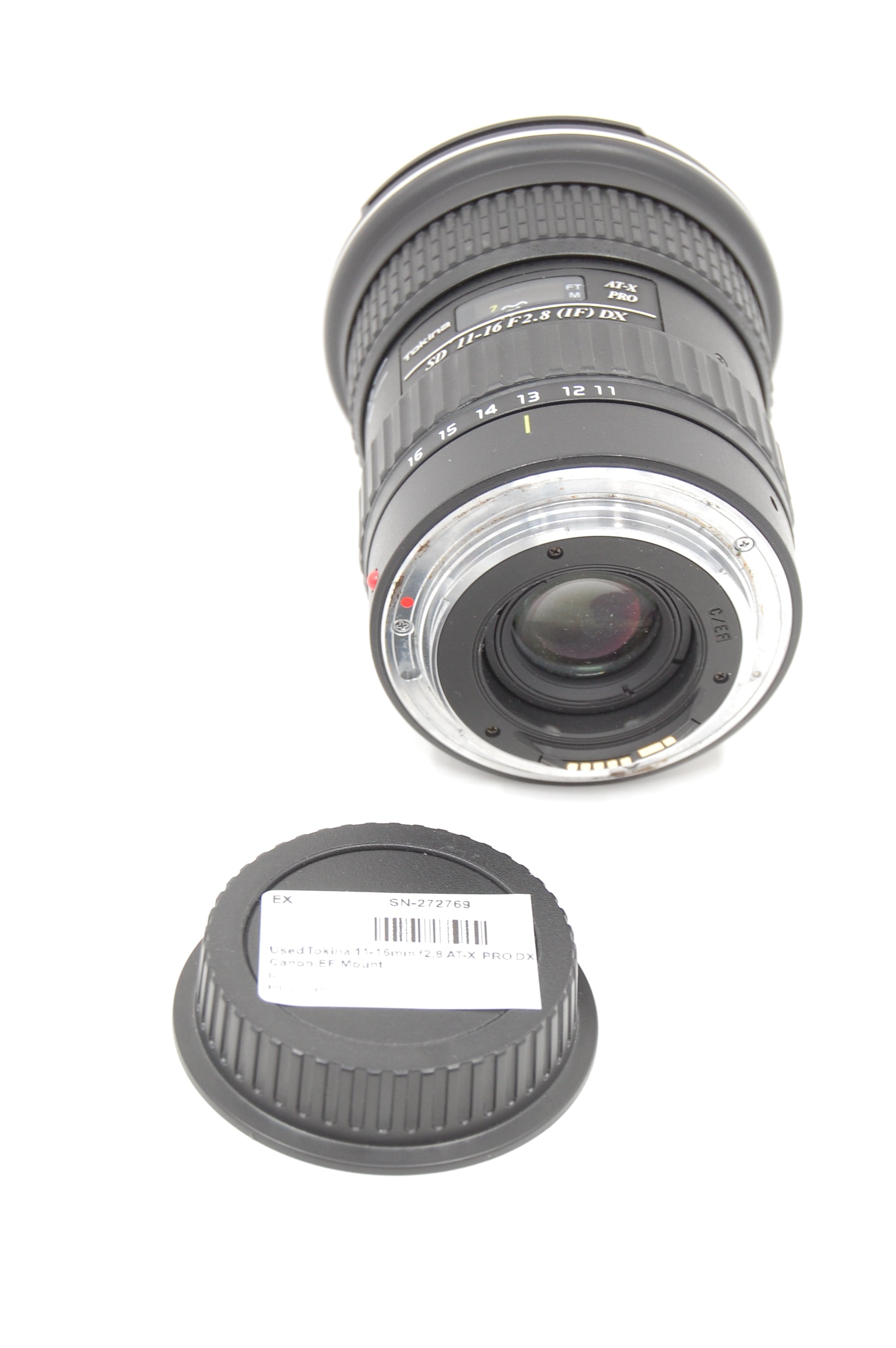 Used Tokina 11-16mm f2.8 AT-X PRO DX Lens for Canon EF Mount