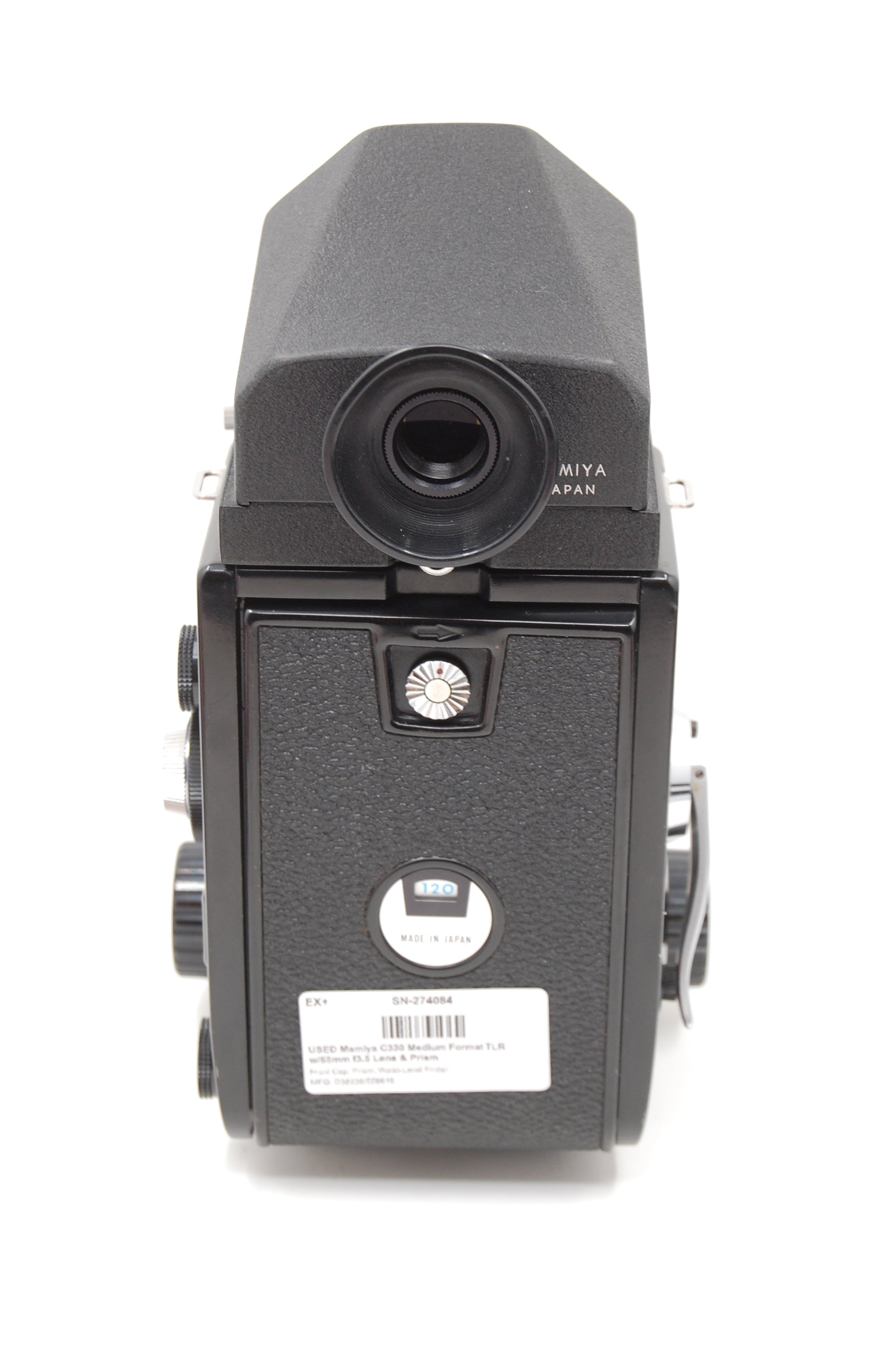 USED Mamiya C330 Medium Format TLR w/65mm f3.5 Lens & Prism