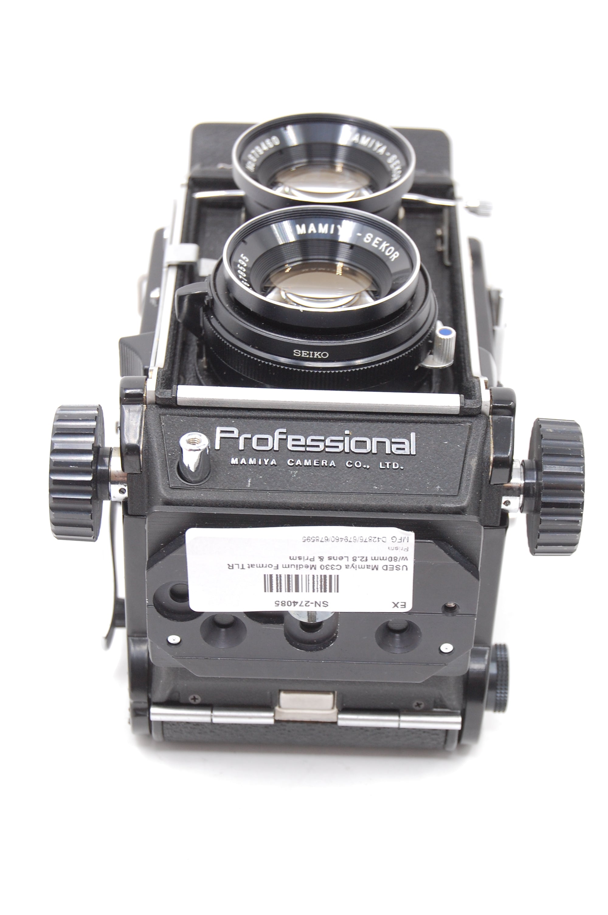 USED Mamiya C330 Medium Format TLR w/80mm f2.8 Lens & Prism