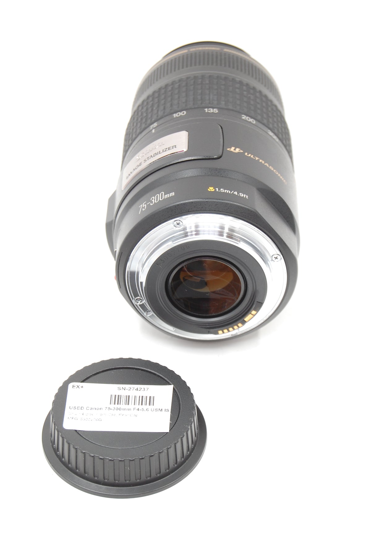 USED Canon 75-300mm F4-5.6 USM IS Lens