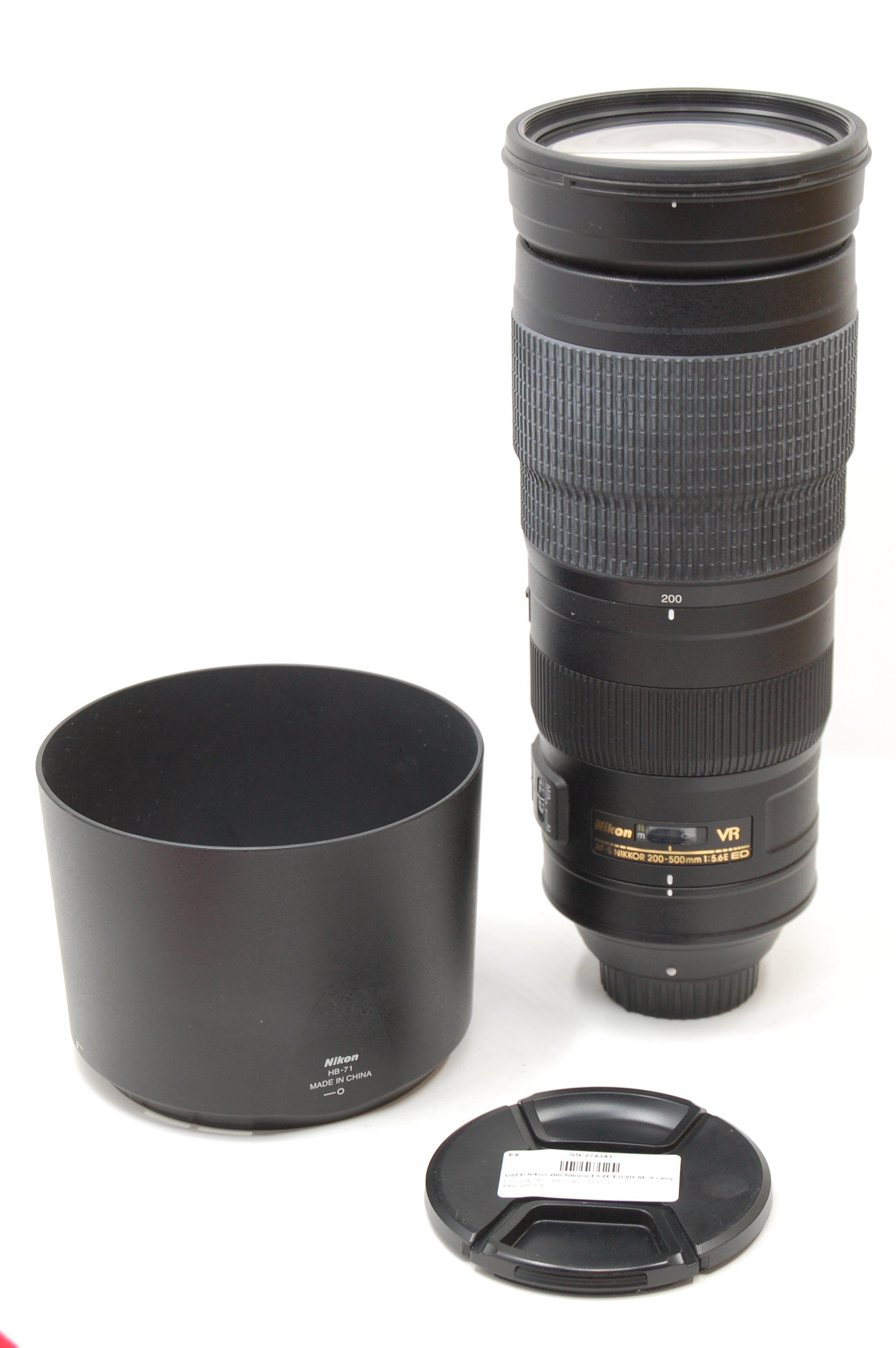 USED Nikon 200-500mm F5.6E ED VR AF-S Lens