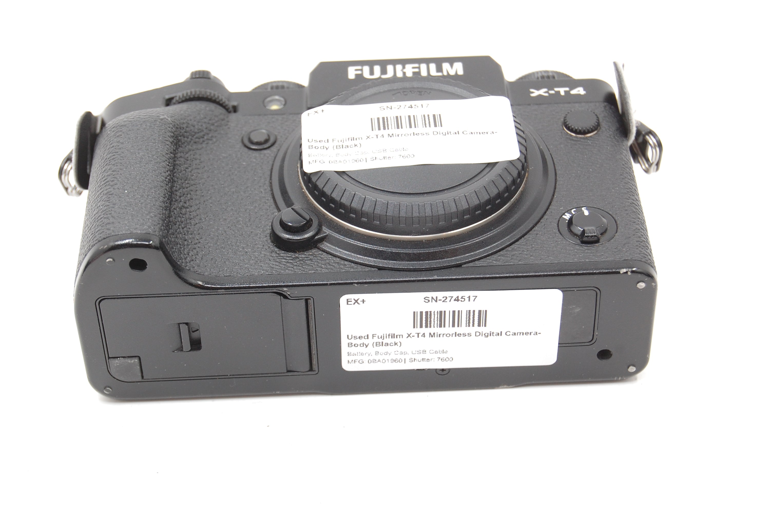 Used Fujifilm X-T4 Mirrorless Digital Camera  Body (Black)