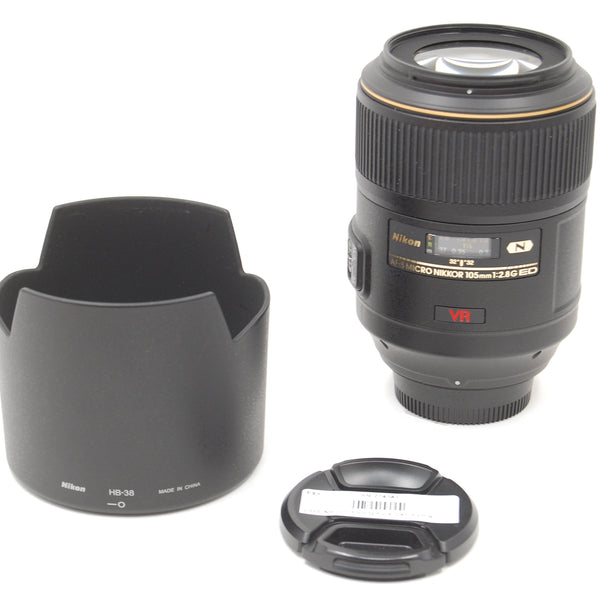 USED Nikon 105mm f2.8 G ED AF-S VR Micro Lens