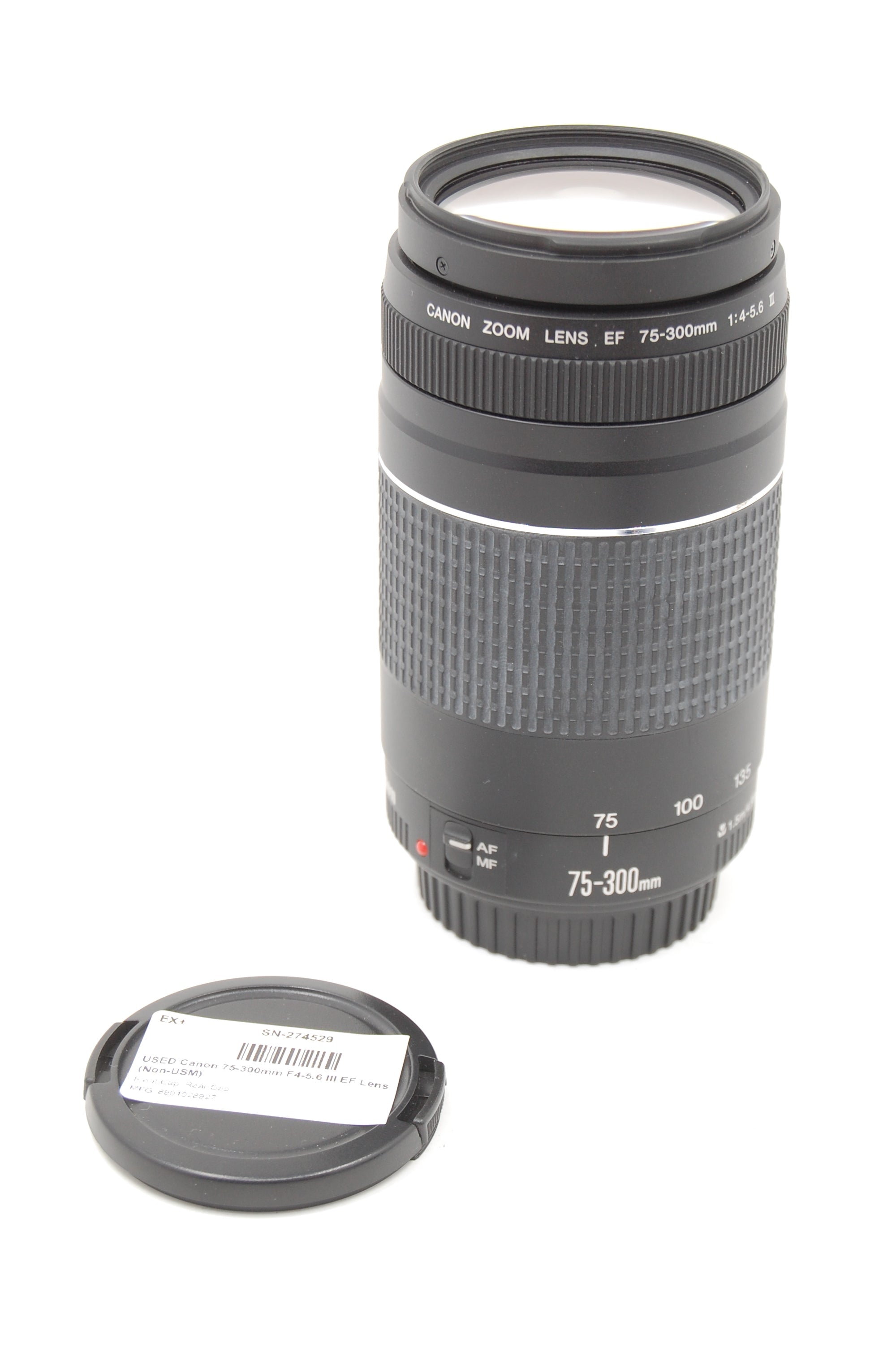 USED Canon 75-300mm F4-5.6 III EF Lens (Non-USM)