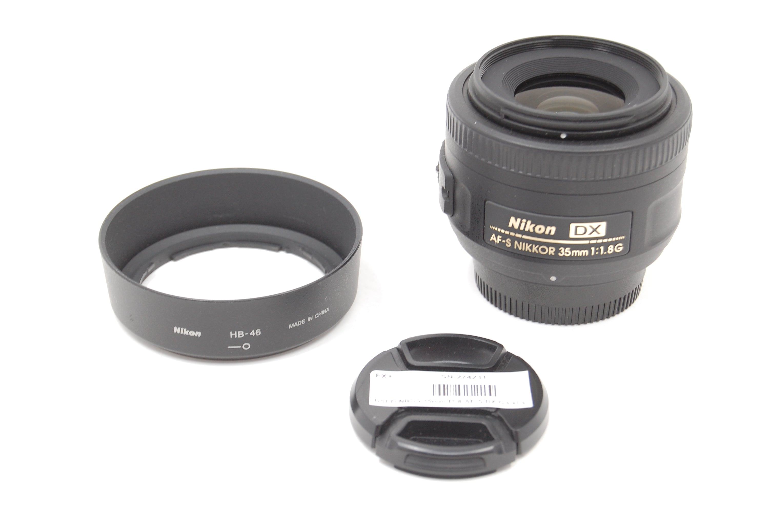 USED Nikon 35mm f1.8 AF-S DX G Lens