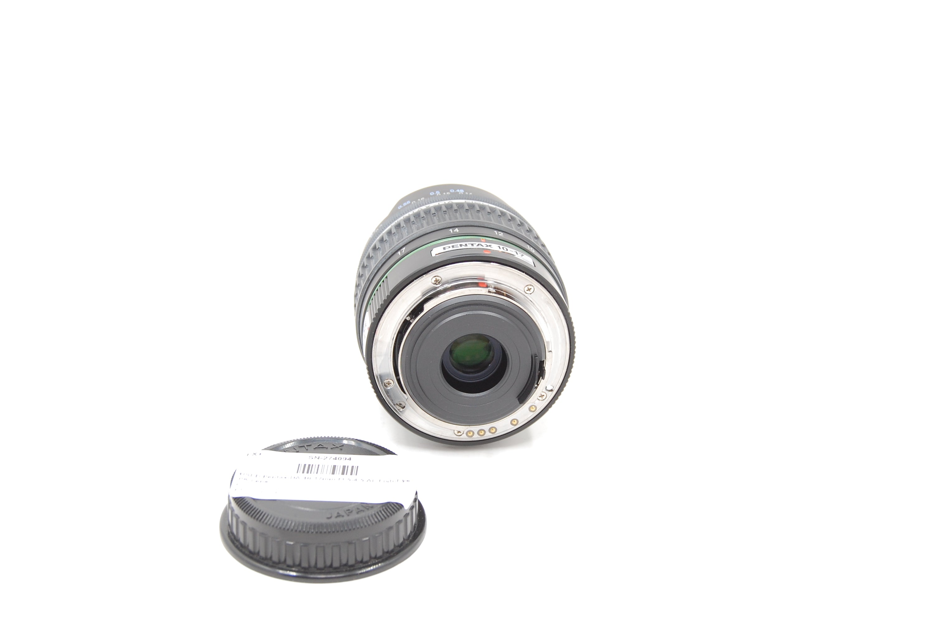 USED Pentax-DA 10-17mm f3.5-4.5 AL Fish-Eye PK Lens