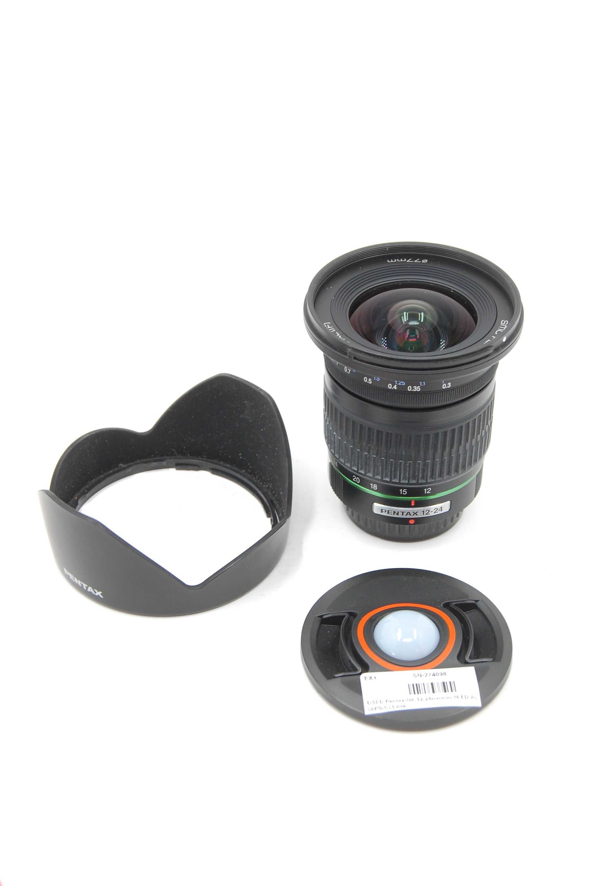 USED Pentax-DA 12-24mmmm f4 ED AL [IF] PK (APS-C) Lens