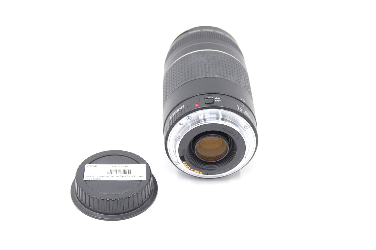 USED Canon 75-300mm F4-5.6 III EF Lens (Non-USM)