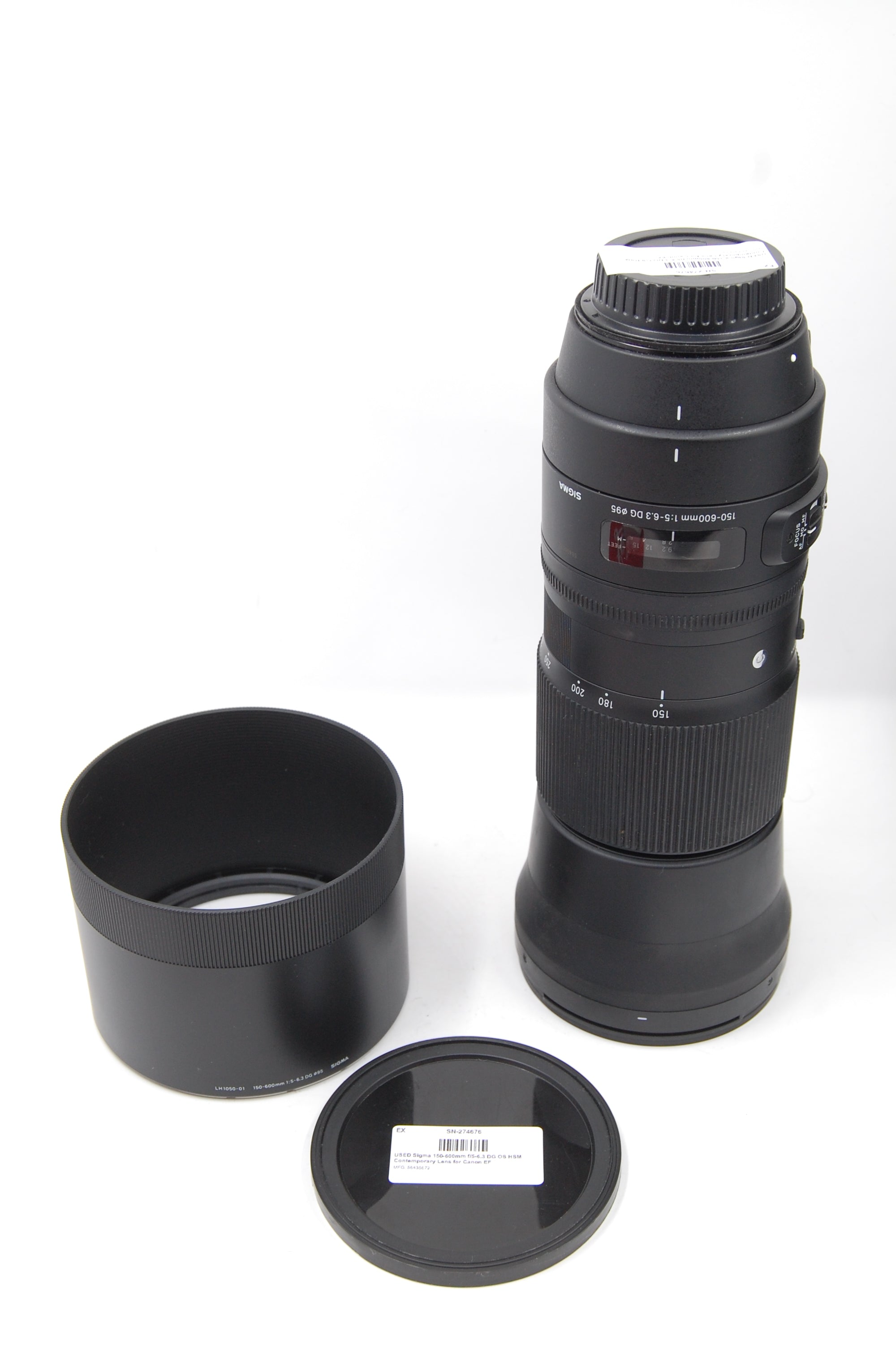 USED Sigma 150-600mm f/5-6.3 DG OS HSM Contemporary Lens for Canon EF