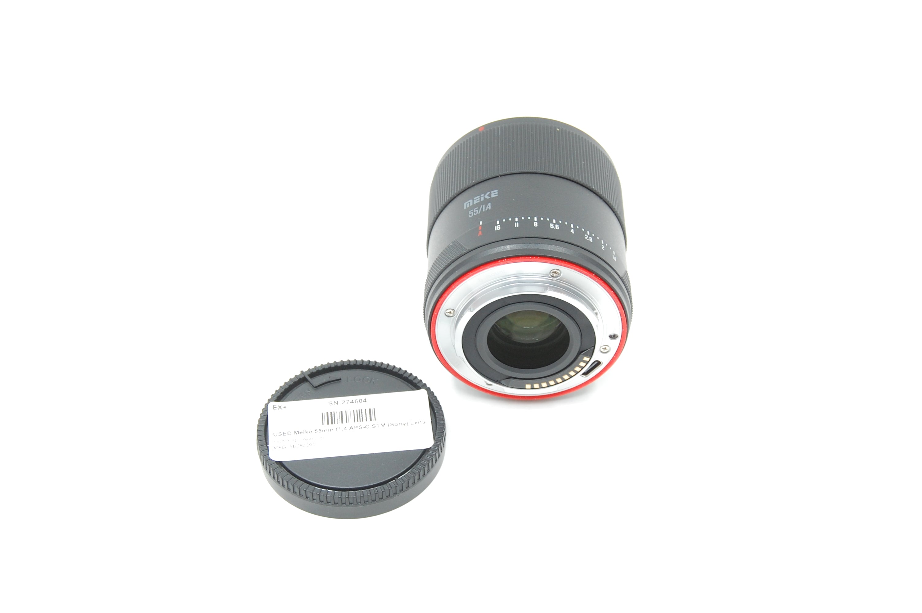 USED Meike 55mm f1.4 APS-C STM (Sony) Lens