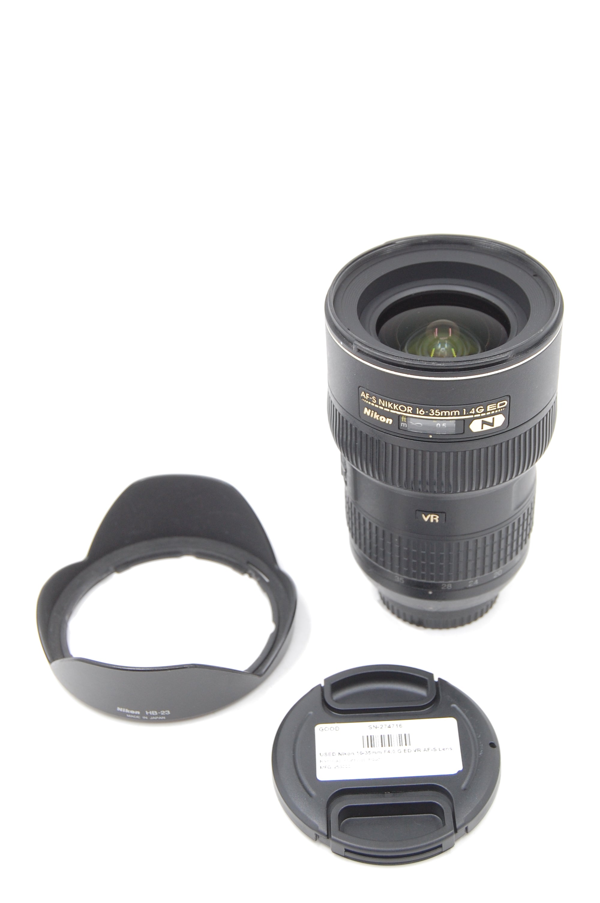 USED Nikon 16-35mm F4.0 G ED VR AF-S Lens