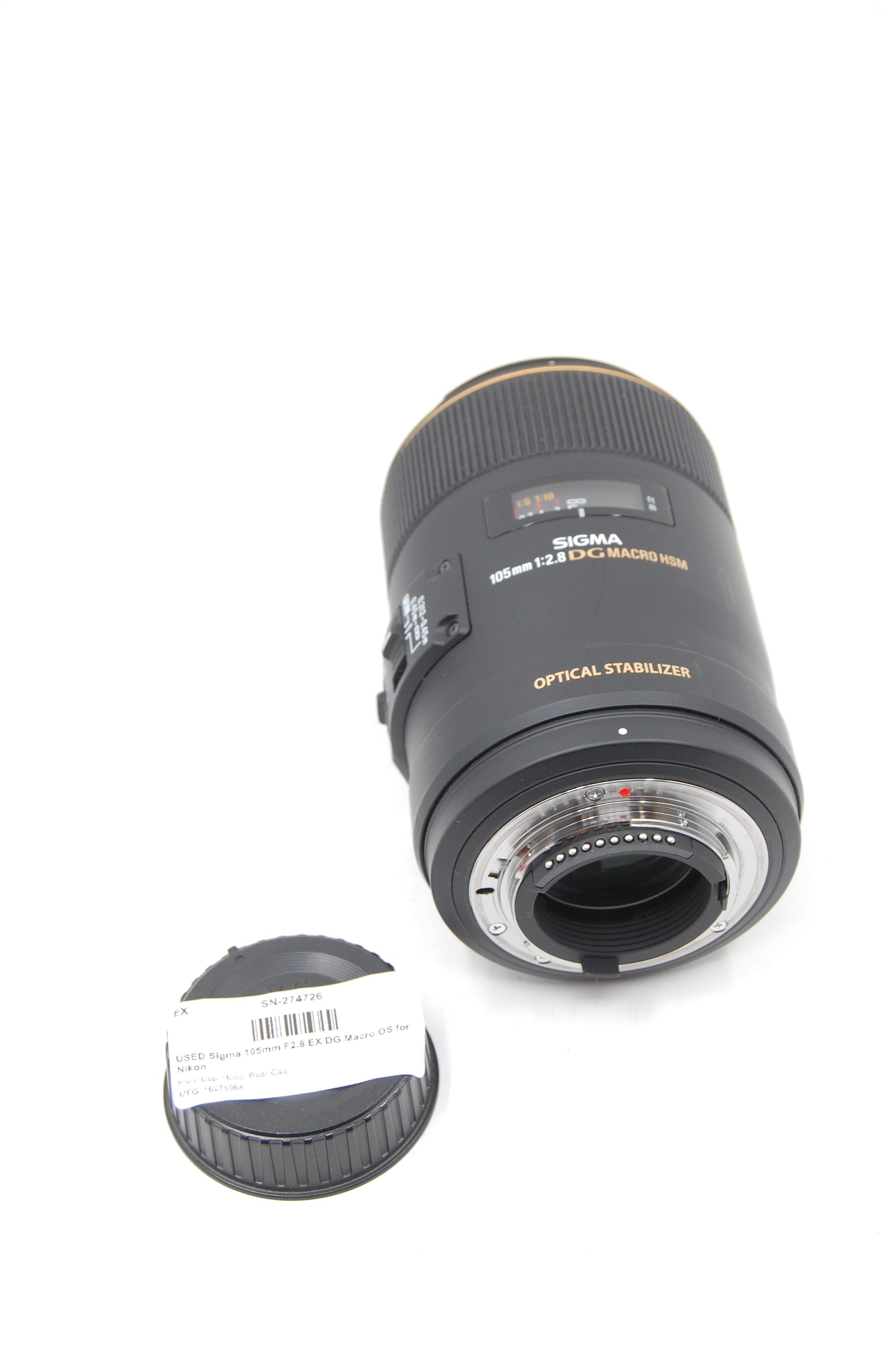 USED Sigma 105mm F2.8 EX DG Macro OS for Nikon