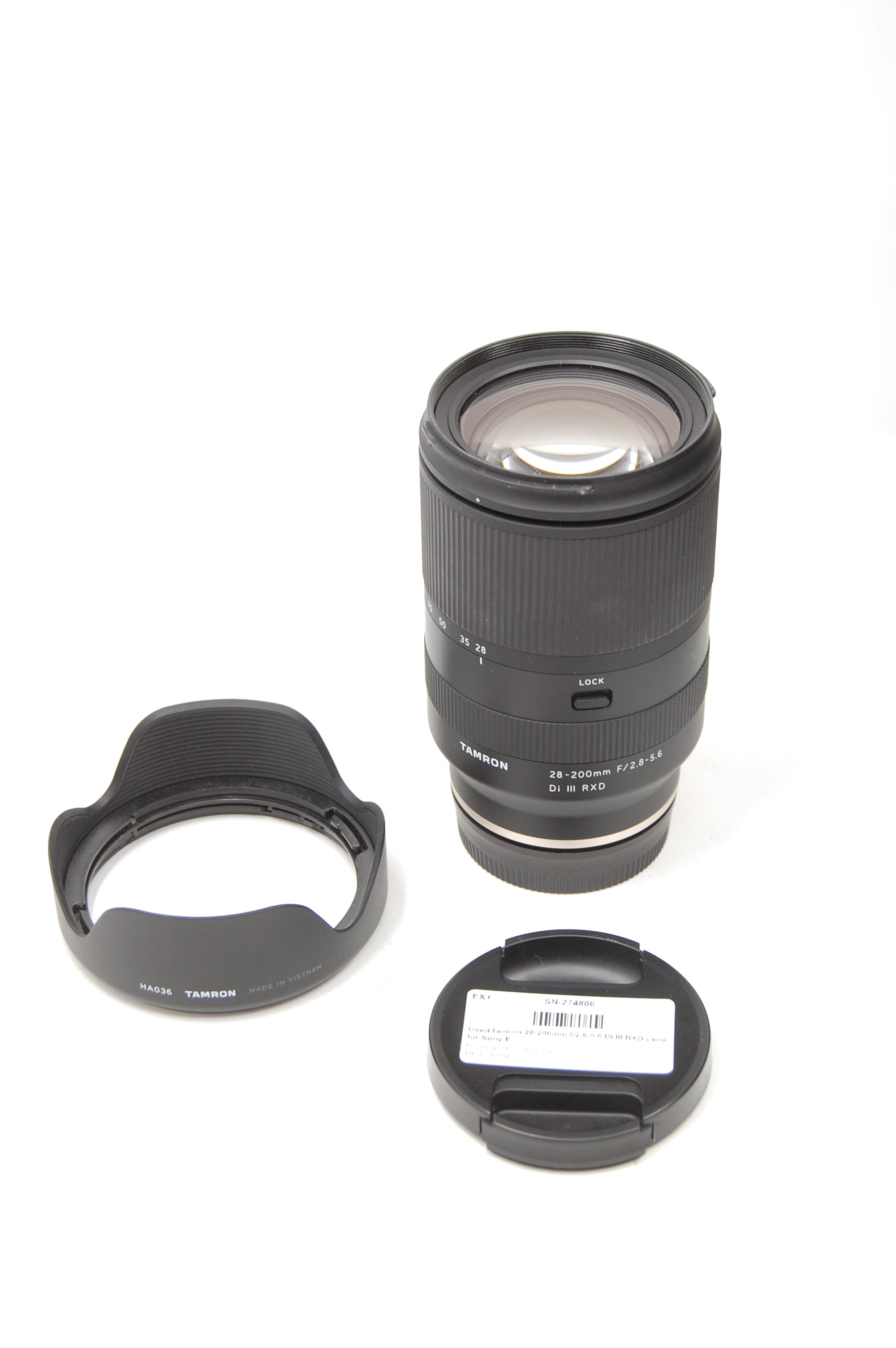Used Tamron 28-200mm f/2.8-5.6 Di III RXD Lens for Sony E