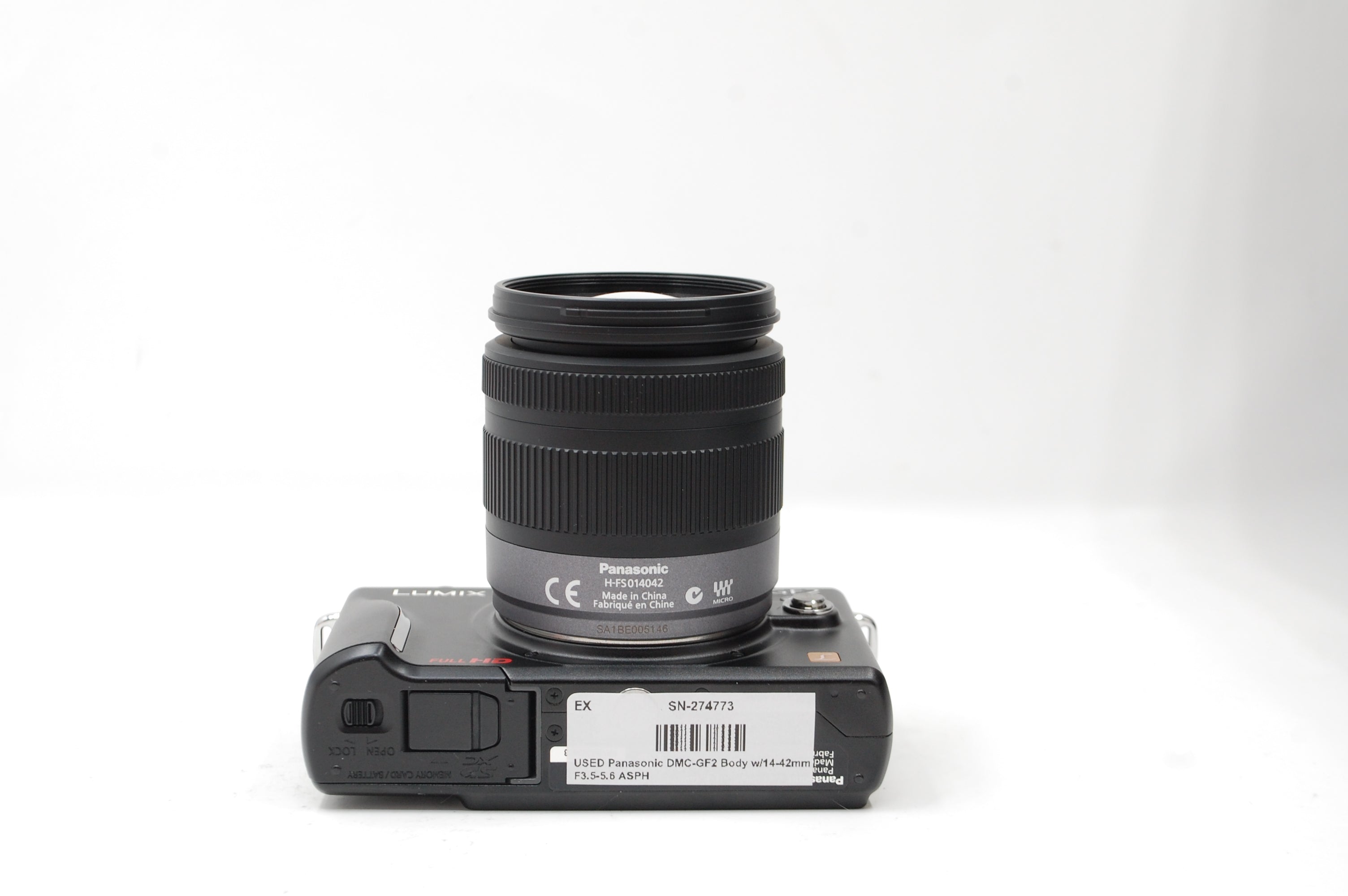 USED Panasonic DMC-GF2 Body w/14-42mm F3.5-5.6 ASPH