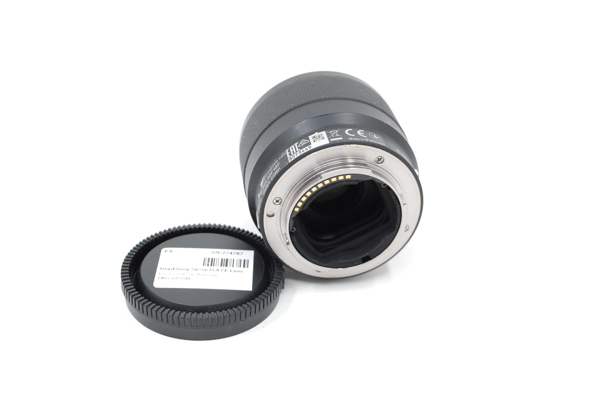 Used Sony 50mm f1.8 FE Lens
