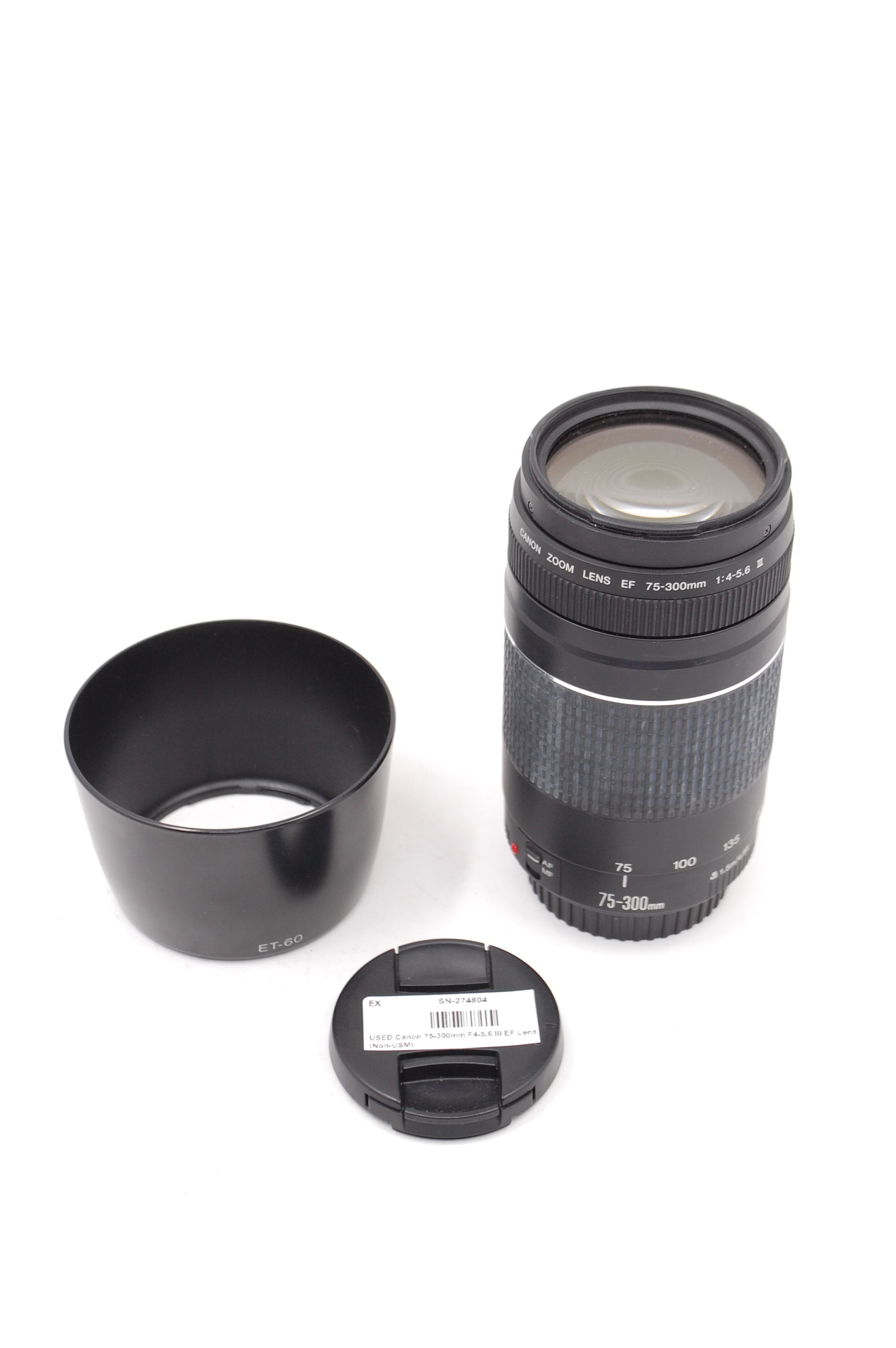 USED Canon 75-300mm F4-5.6 III EF Lens (Non-USM)