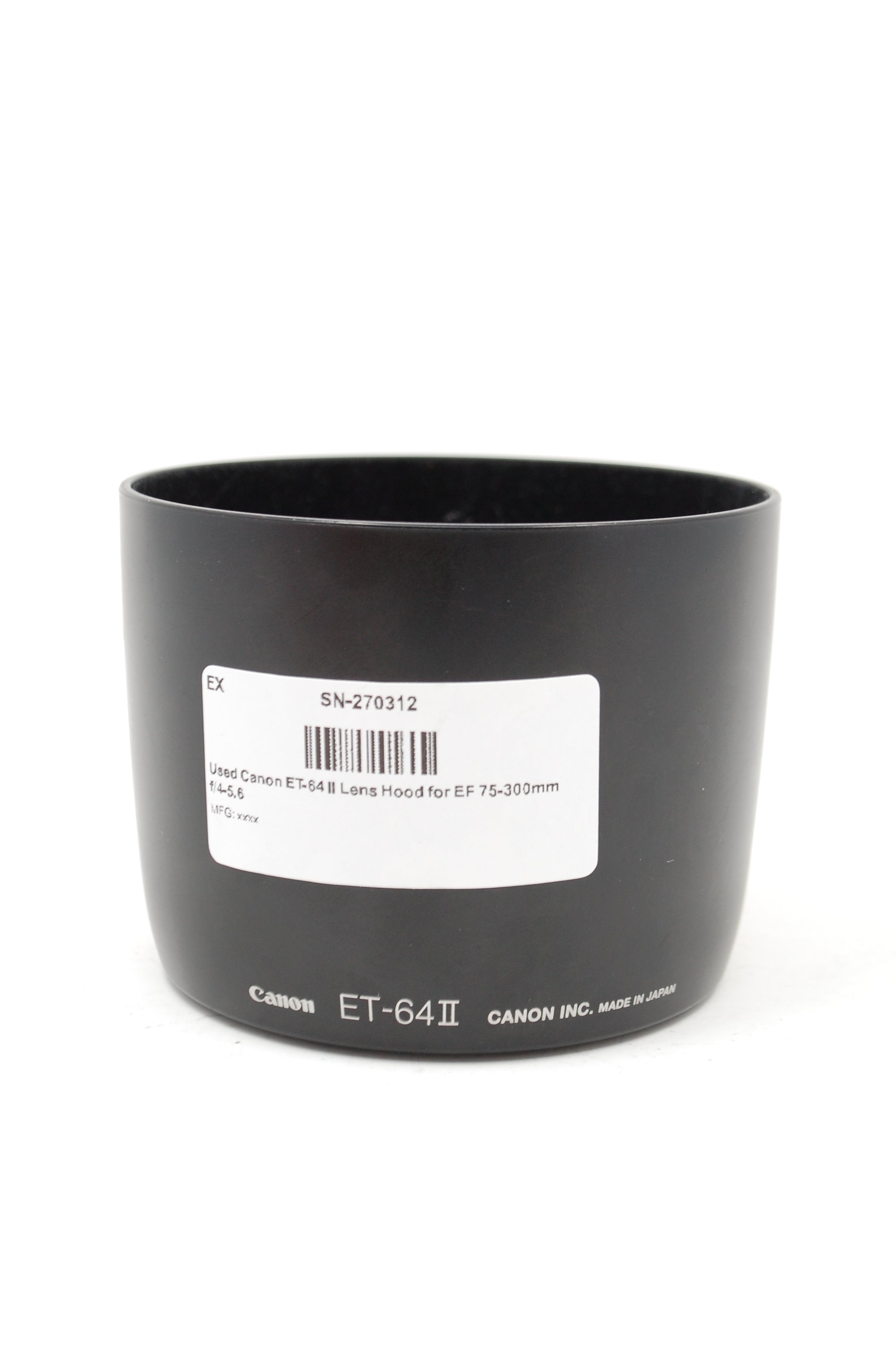 Used Canon ET-64 II Lens Hood for EF 75-300mm f/4-5.6