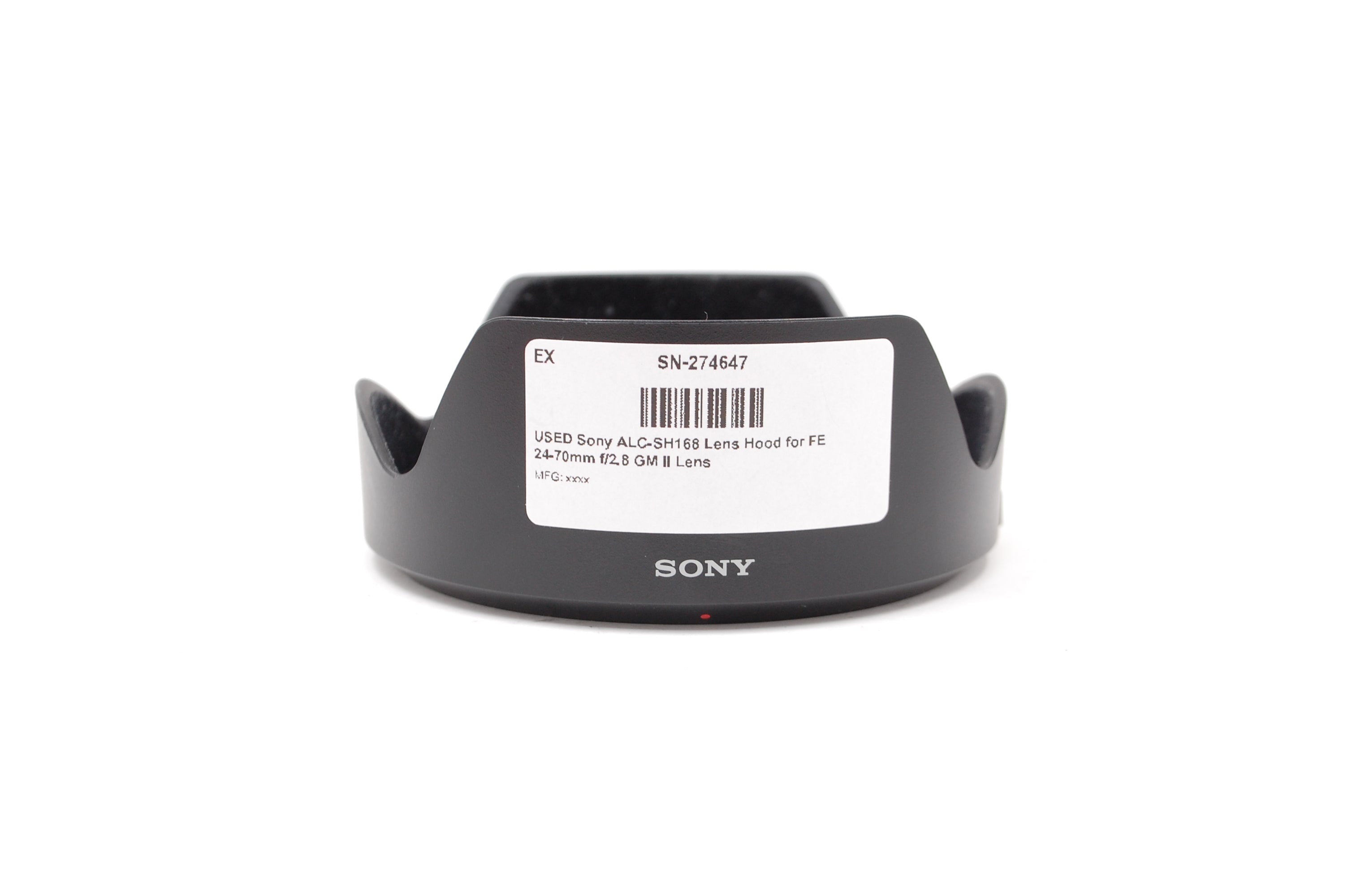 USED Sony ALC-SH168 Lens Hood for FE 24-70mm f/2.8 GM II Lens