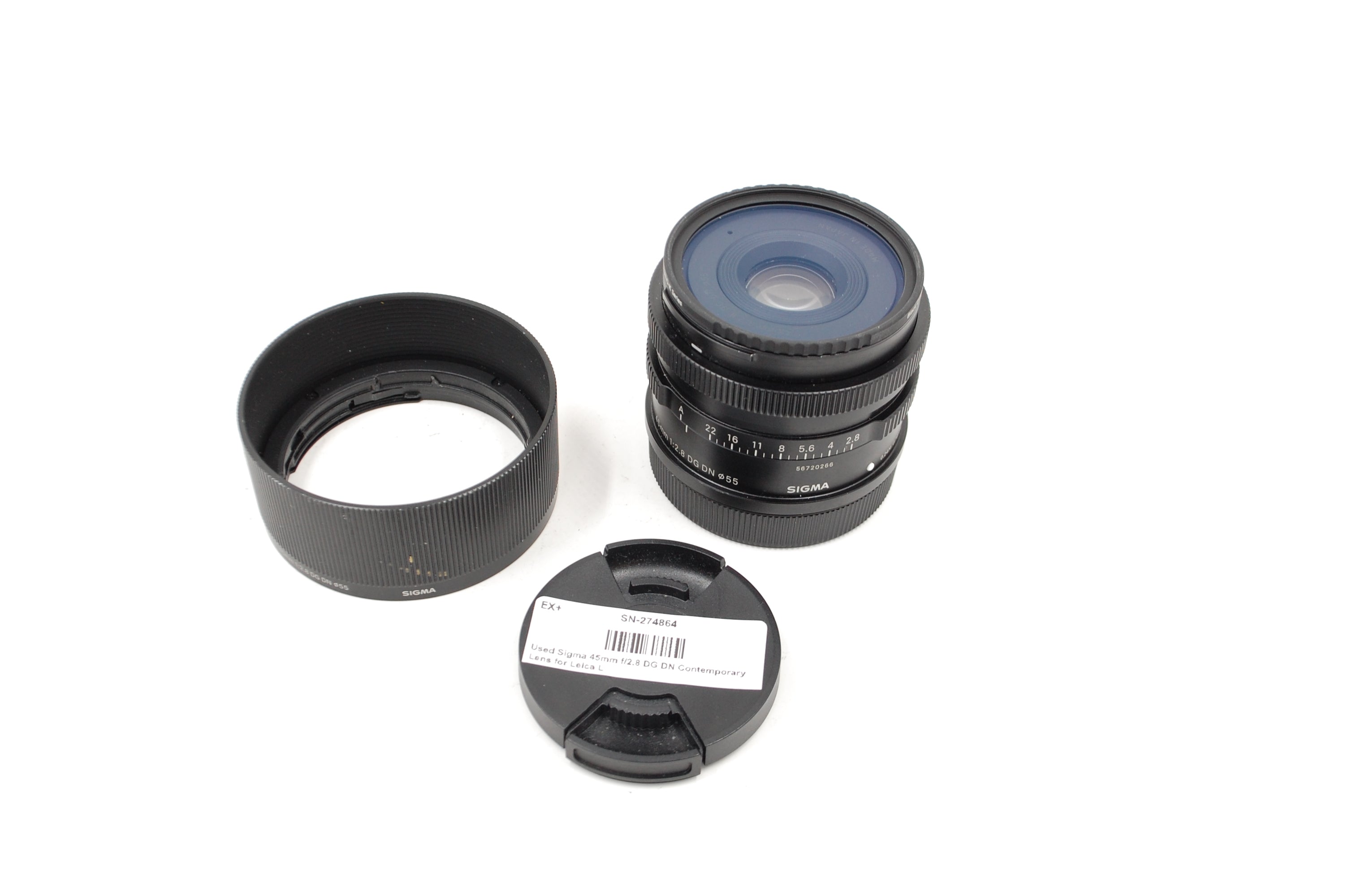 Used Sigma 45mm f/2.8 DG DN Contemporary Lens for Leica L