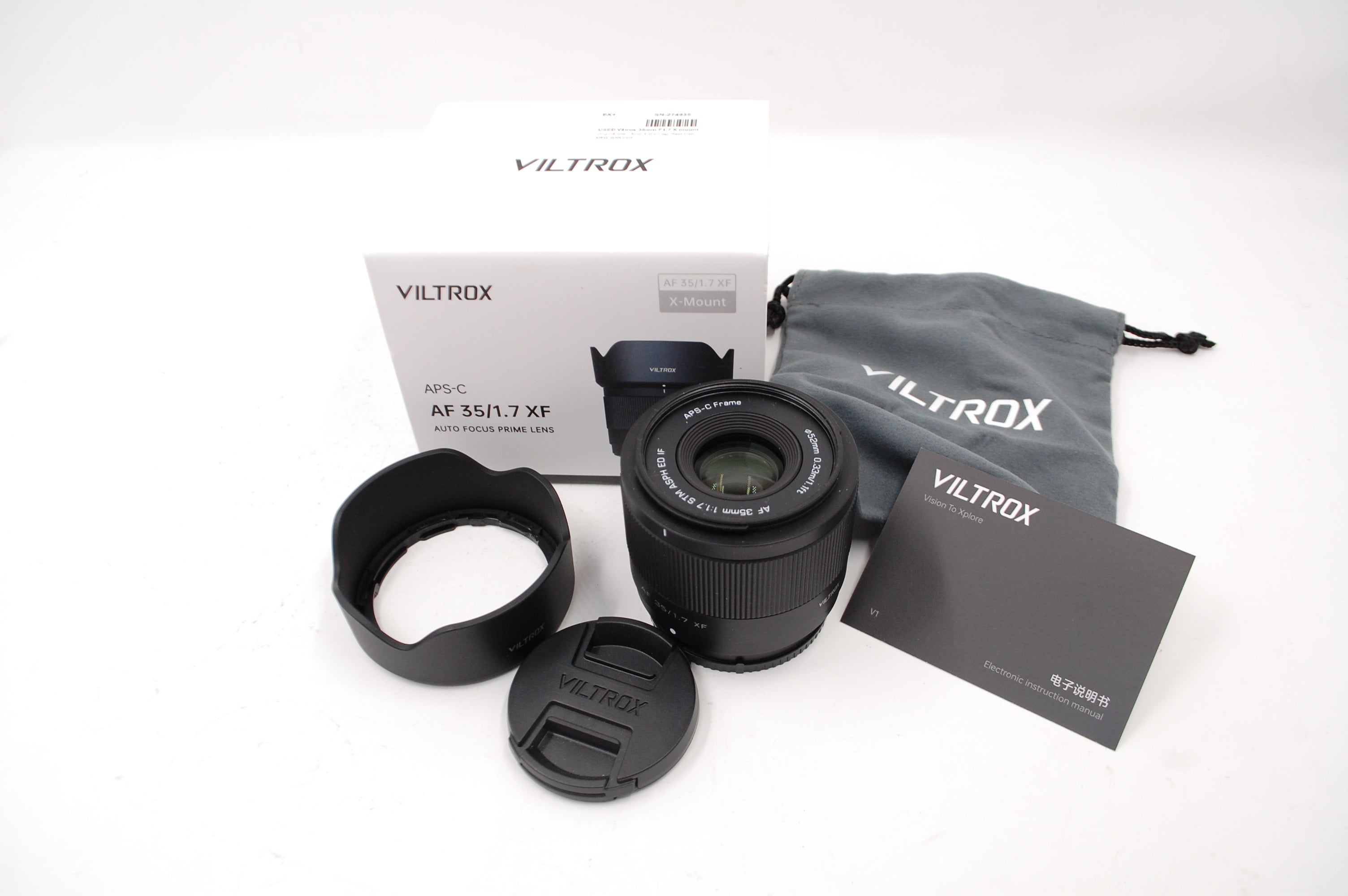 USED Viltrox 35mm F1.7 X mount