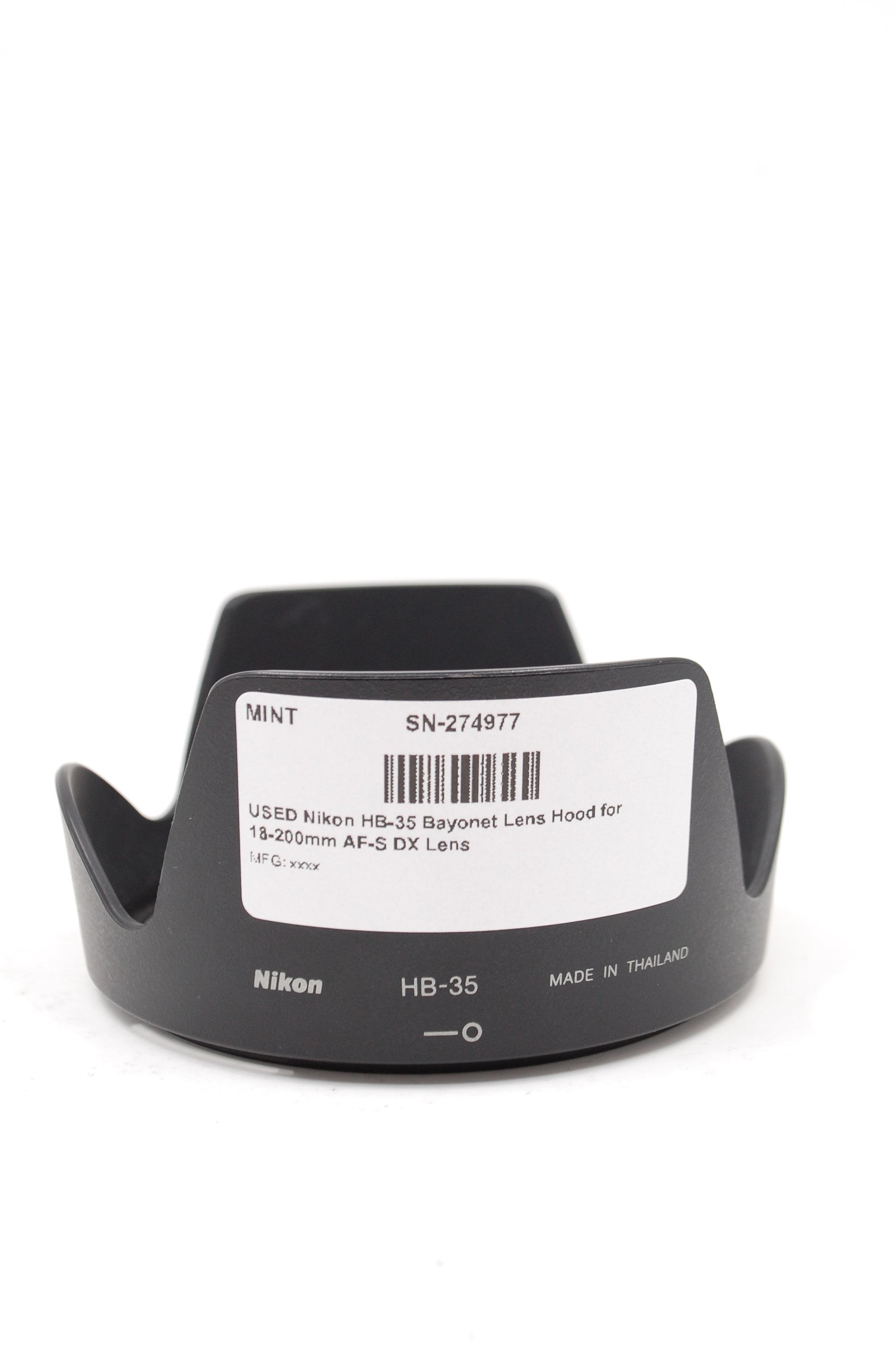 USED Nikon HB-35 Bayonet Lens Hood for 18-200mm AF-S DX Lens