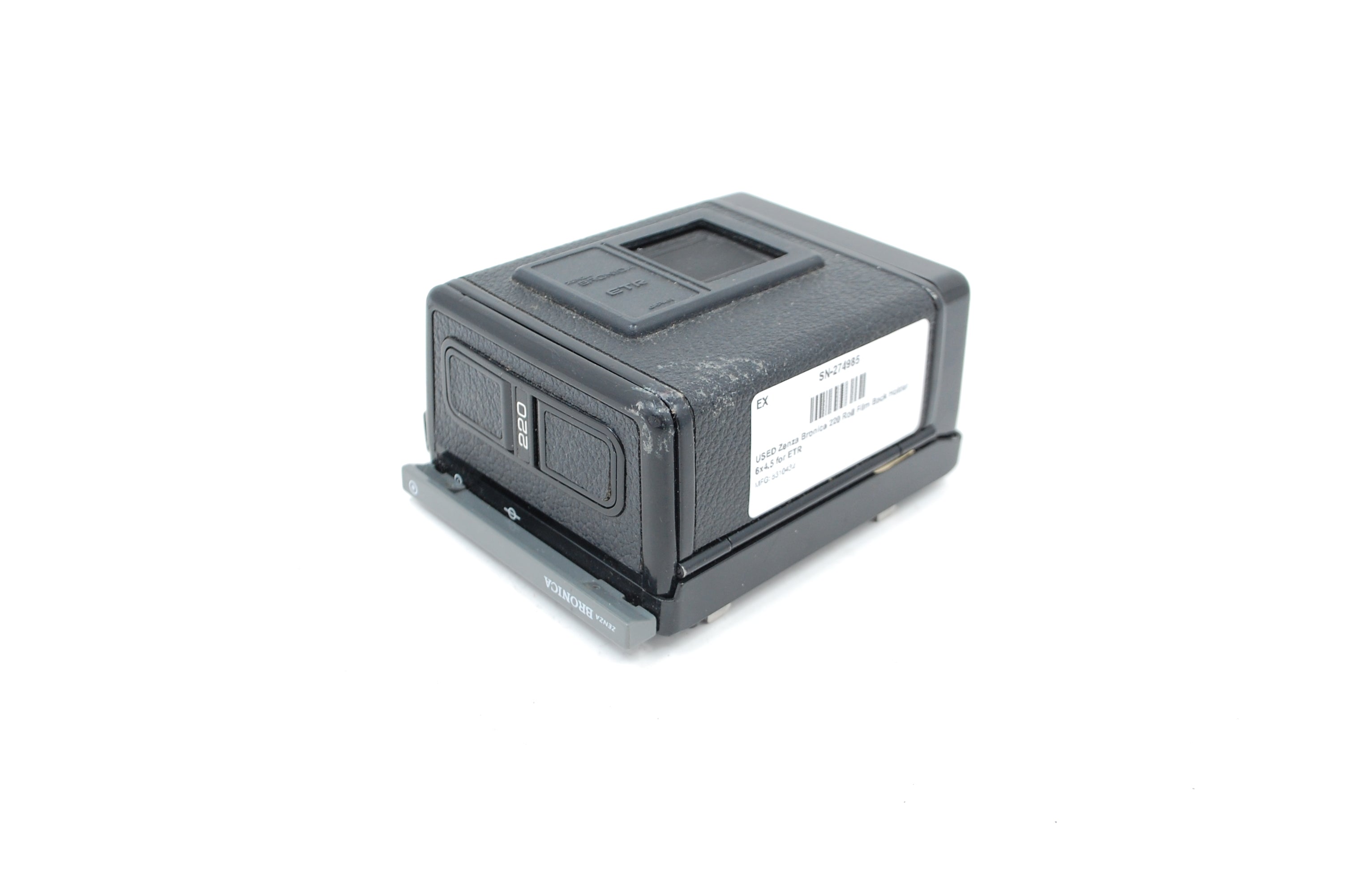 USED Zenza Bronica 220 Roll Film Back Holder 6x4.5 for ETR