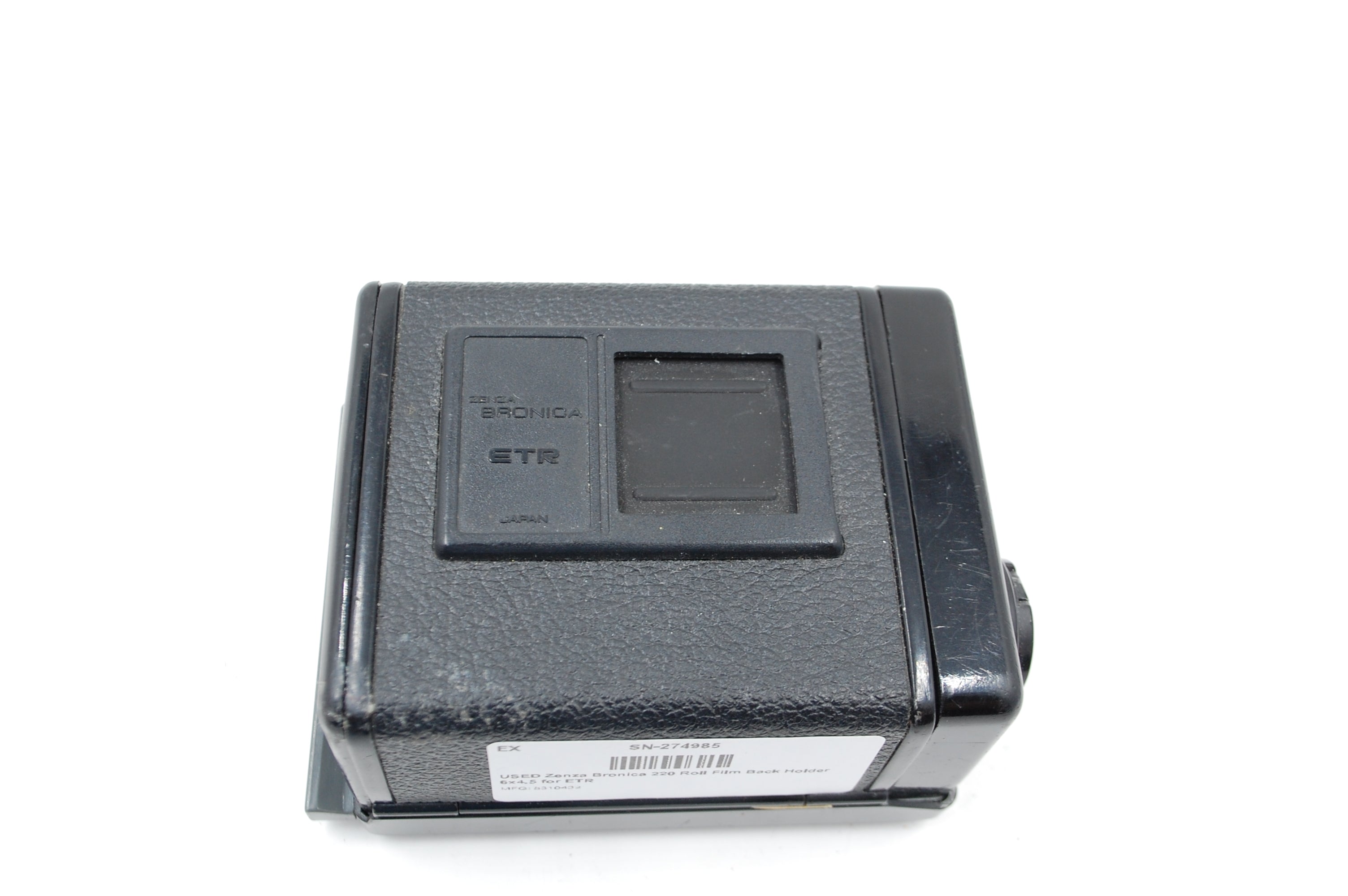 USED Zenza Bronica 220 Roll Film Back Holder 6x4.5 for ETR