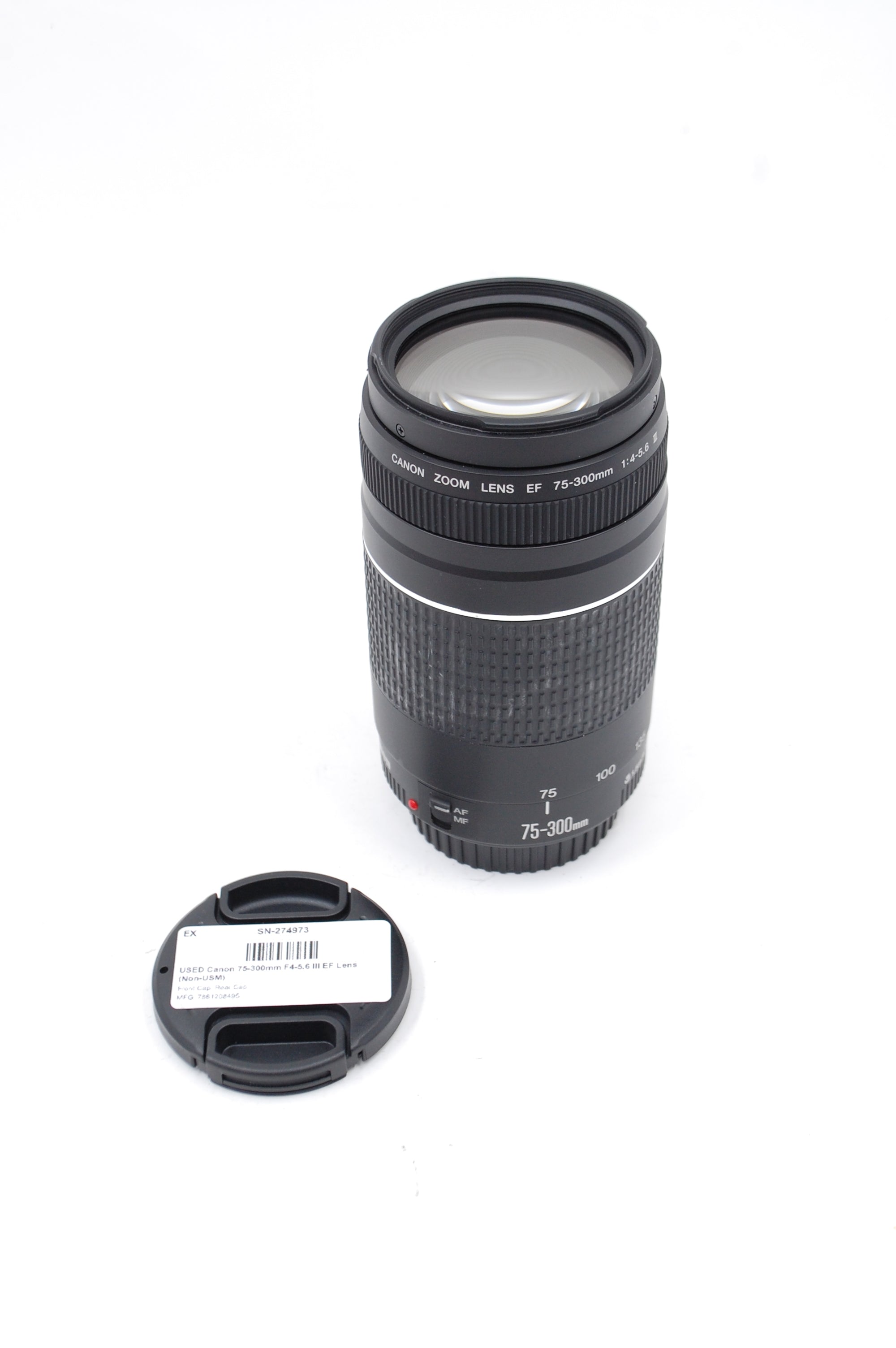 USED Canon 75-300mm F4-5.6 III EF Lens (Non-USM)
