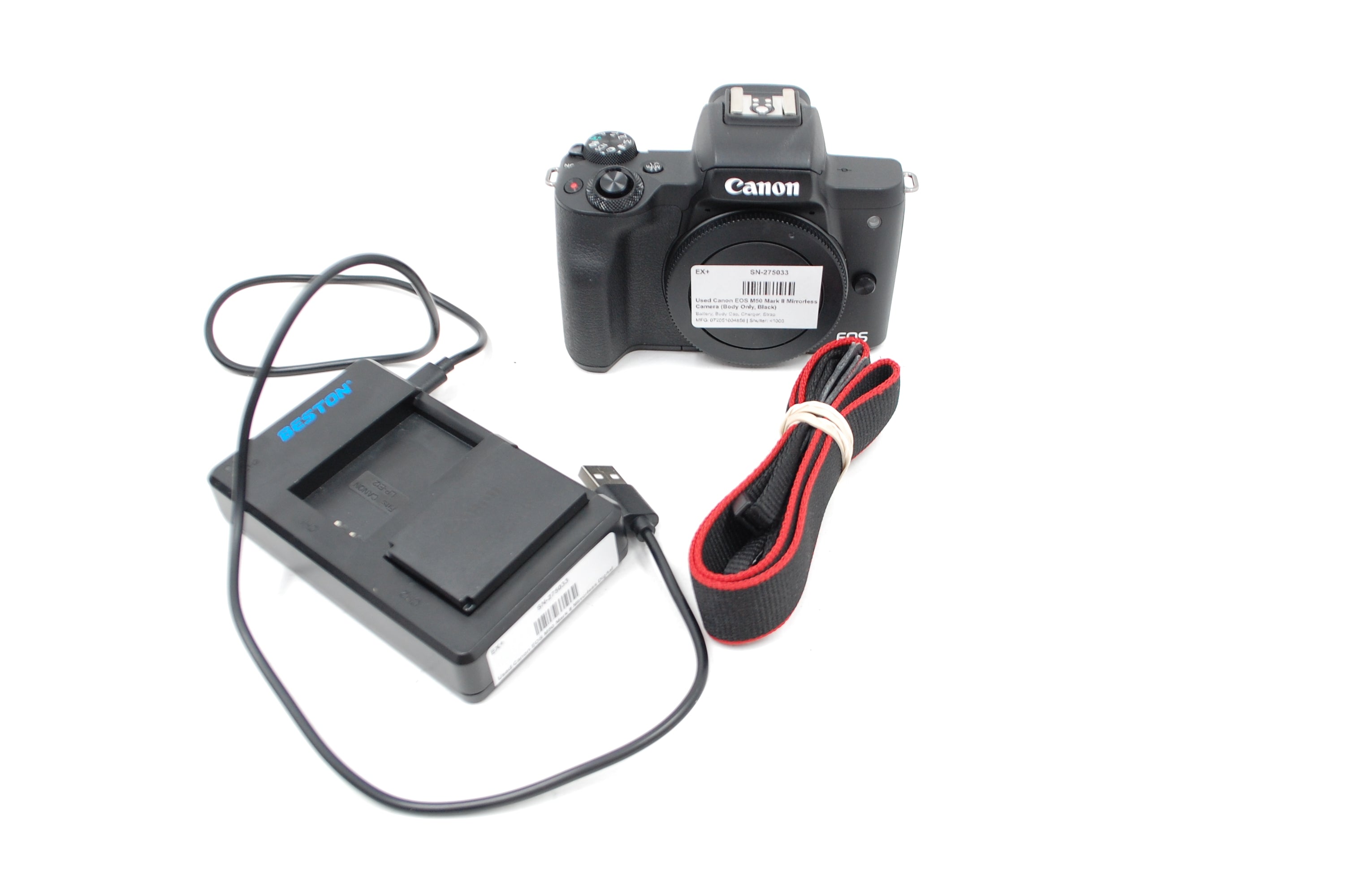 Used Canon EOS M50 Mark II Mirrorless Digital Camera (Body Only, Black)