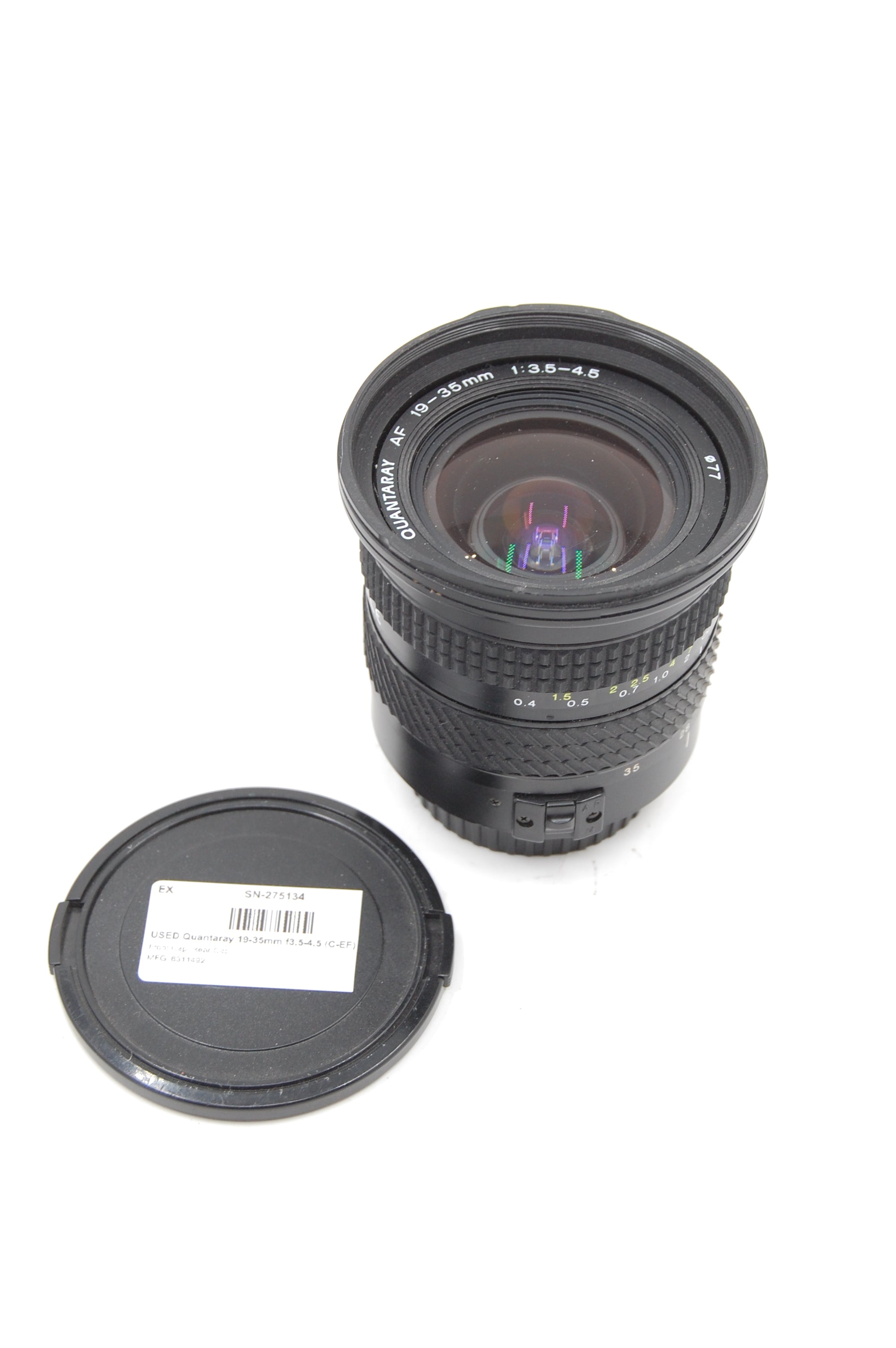 USED Quantaray 19-35mm f3.5-4.5 (C-EF) Lens