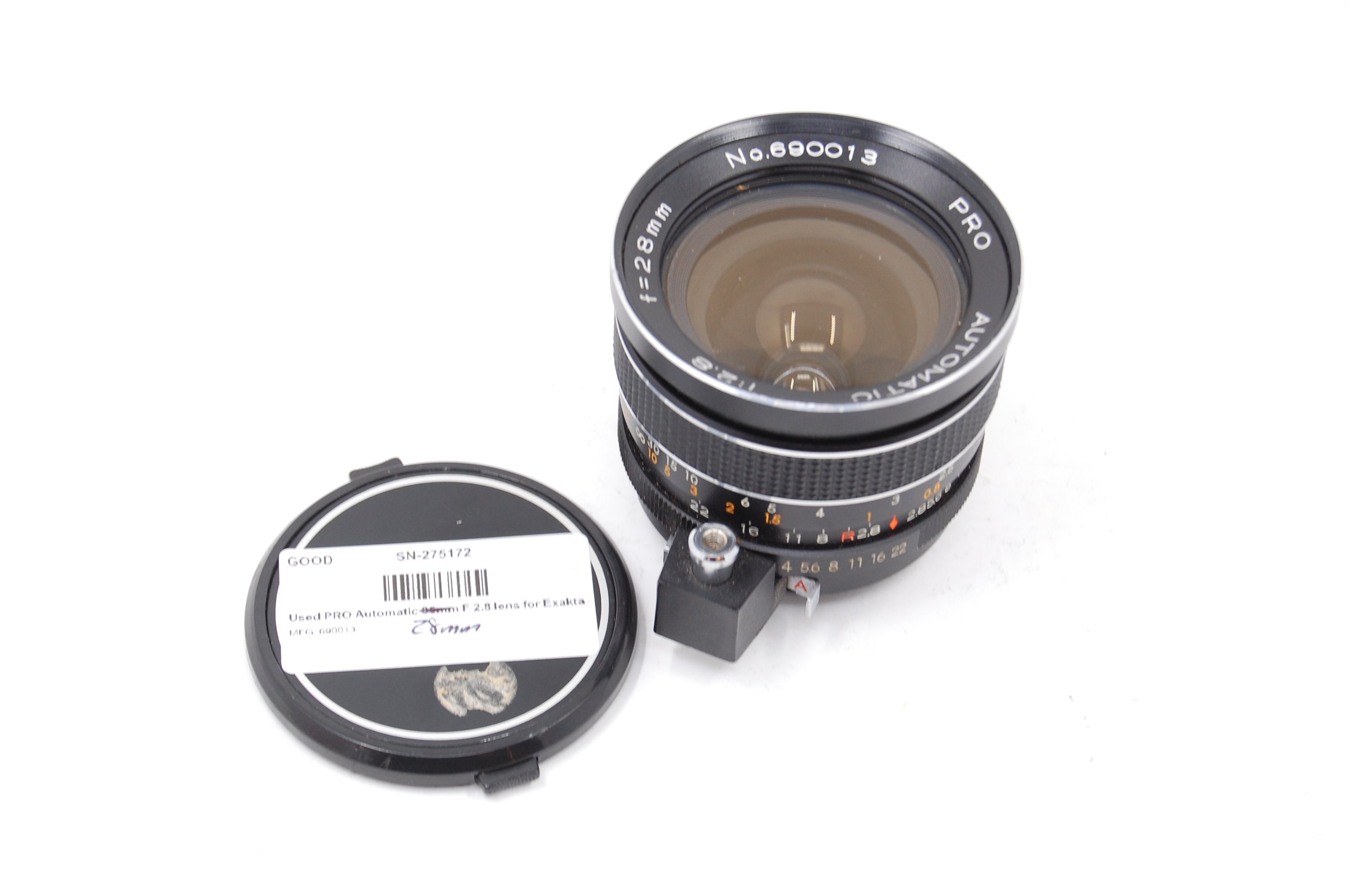 Used PRO Automatic 28mm F 2.8 lens for Exakta