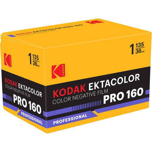 Kodak Professional Ektacolor Pro 160 Color Negative Film (35mm Roll, 36 Exposures)